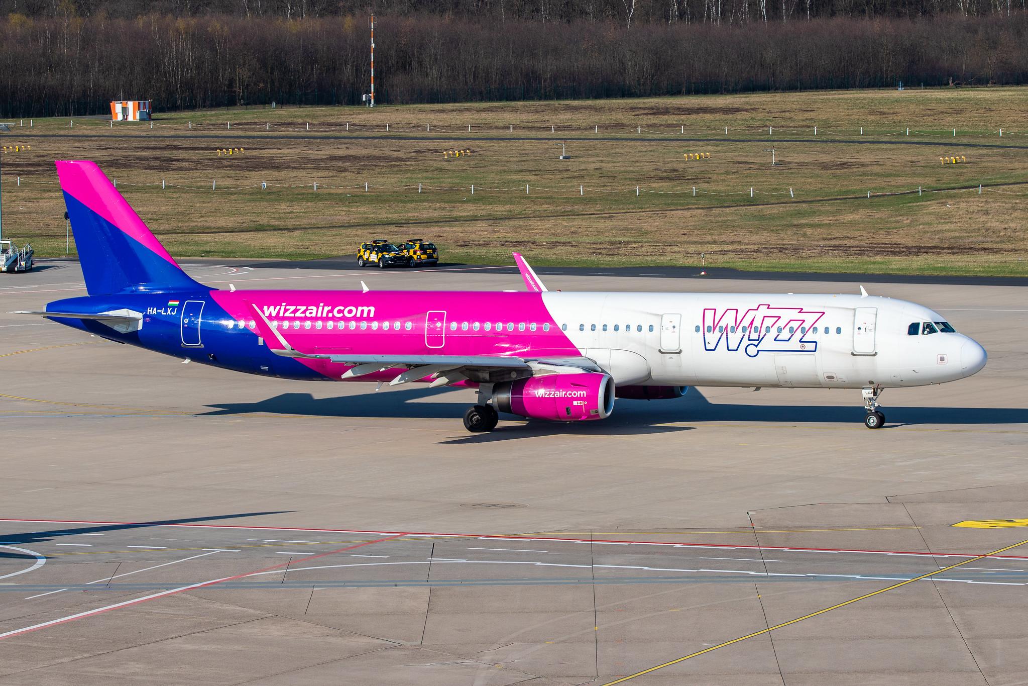 Köln Bonn Airport: Wizz Air (W6 / WZZ) |  Airbus A321-231 A321 | HA-LXJ | MSN 7316