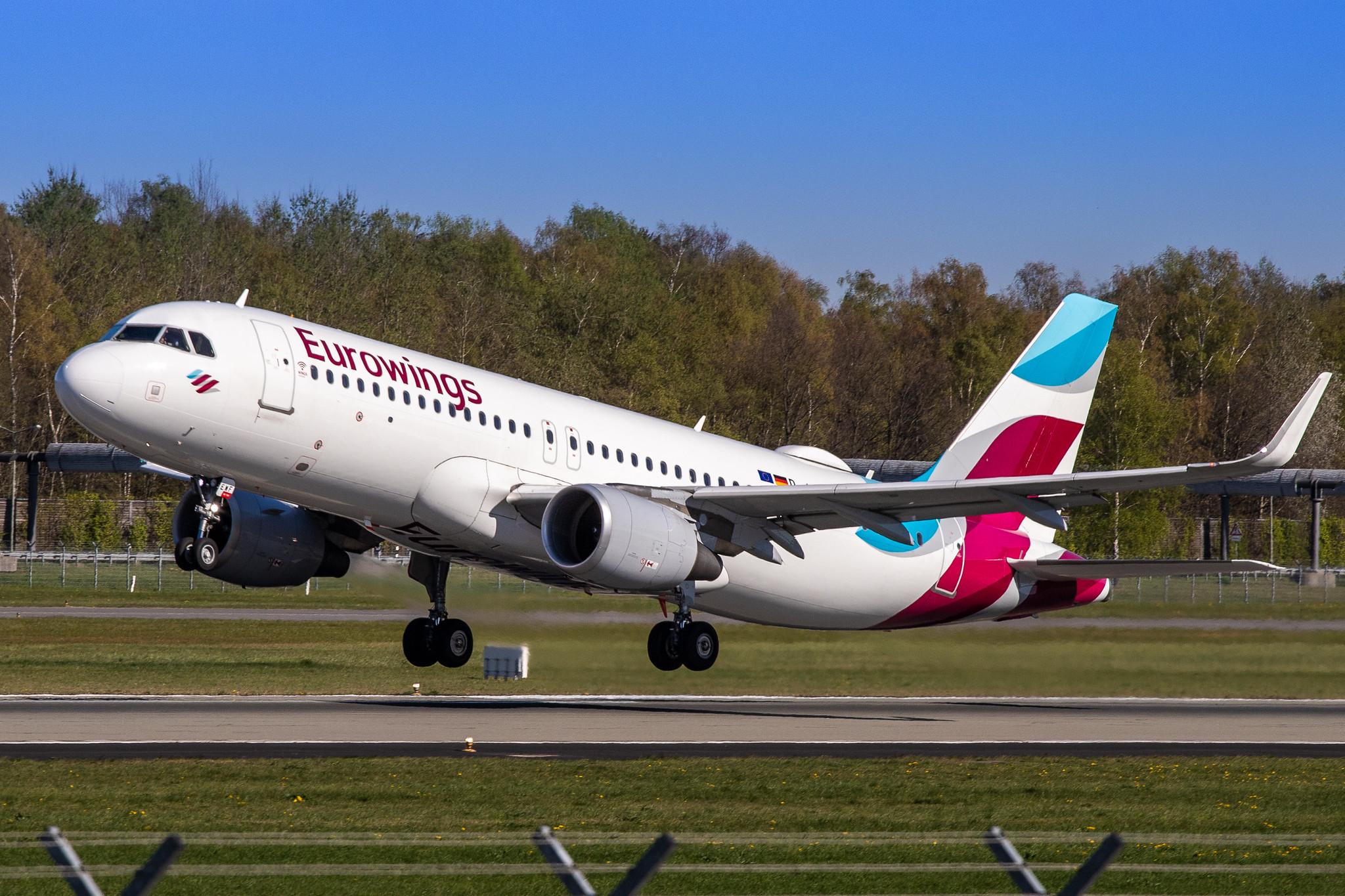 Hamburg Airport: Eurowings (EW / EWG) |  Airbus A320-214 A320 | D-AEWF | MSN 7087