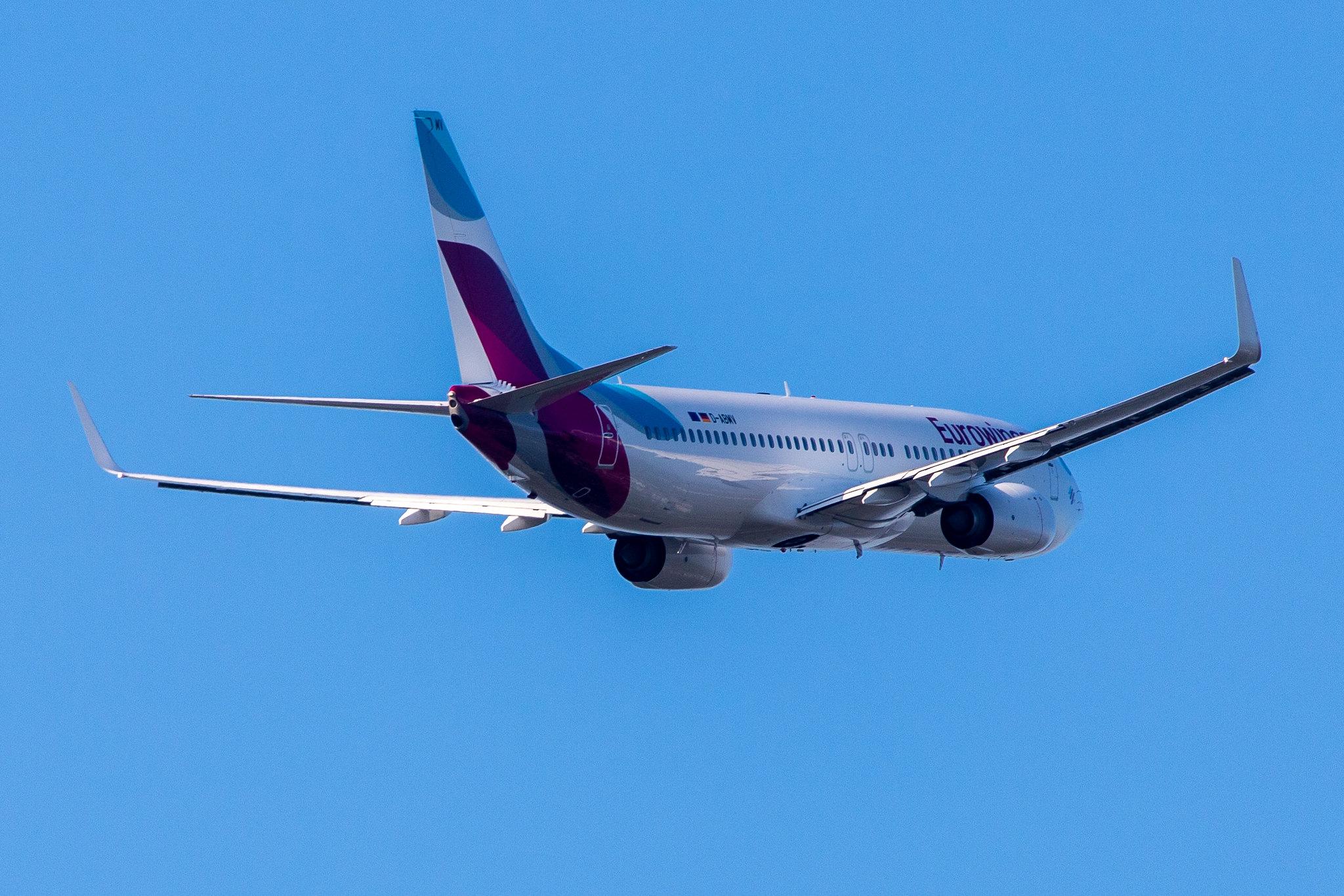 Hamburg Airport: Eurowings (EW / EWG) | Operator: TUI fly |  Boeing 737-86J B738 | D-ABMV | MSN 37785