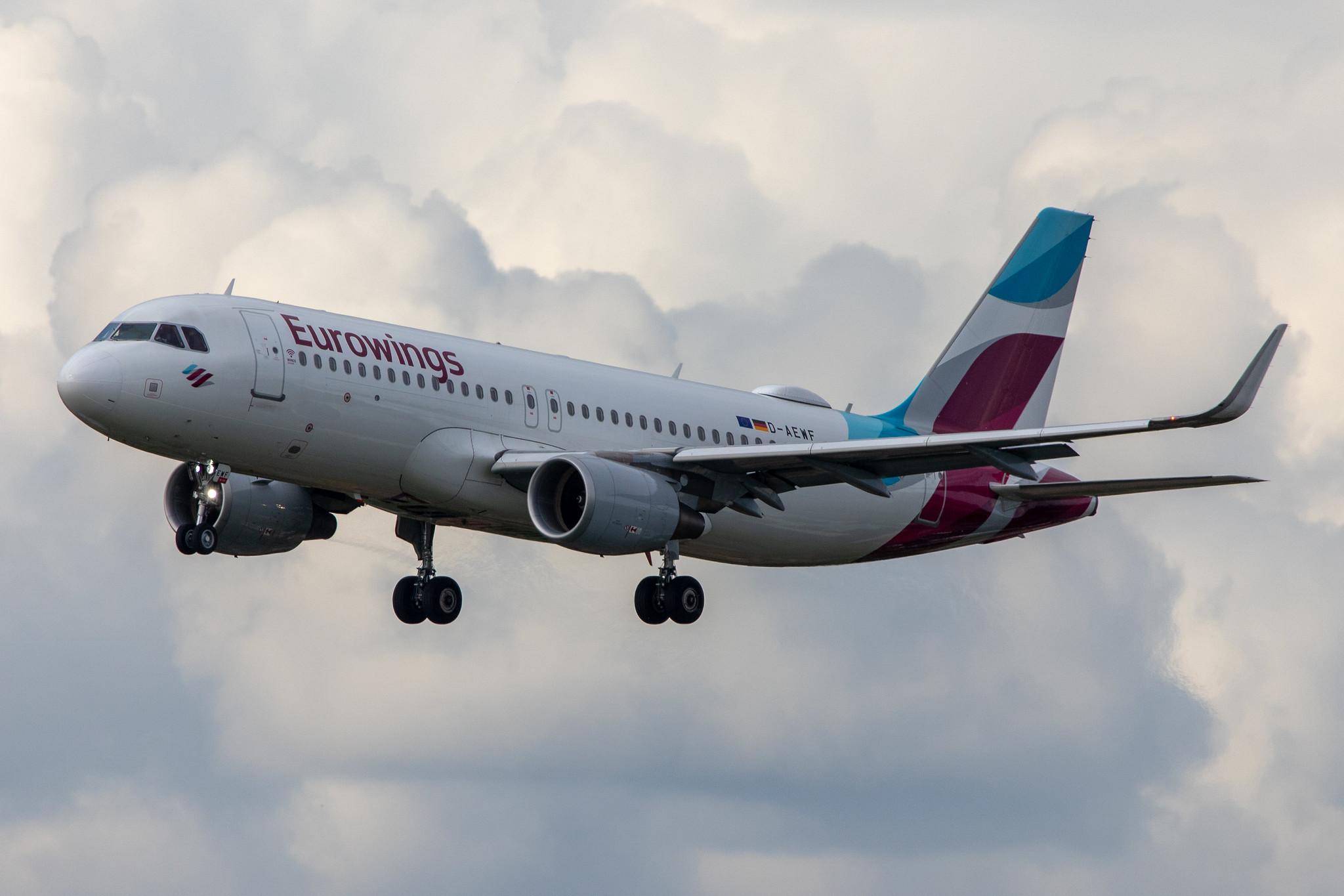 Hamburg Airport: Eurowings (EW / EWG) |  Airbus A320-214 A320 | D-AEWF | MSN 7087