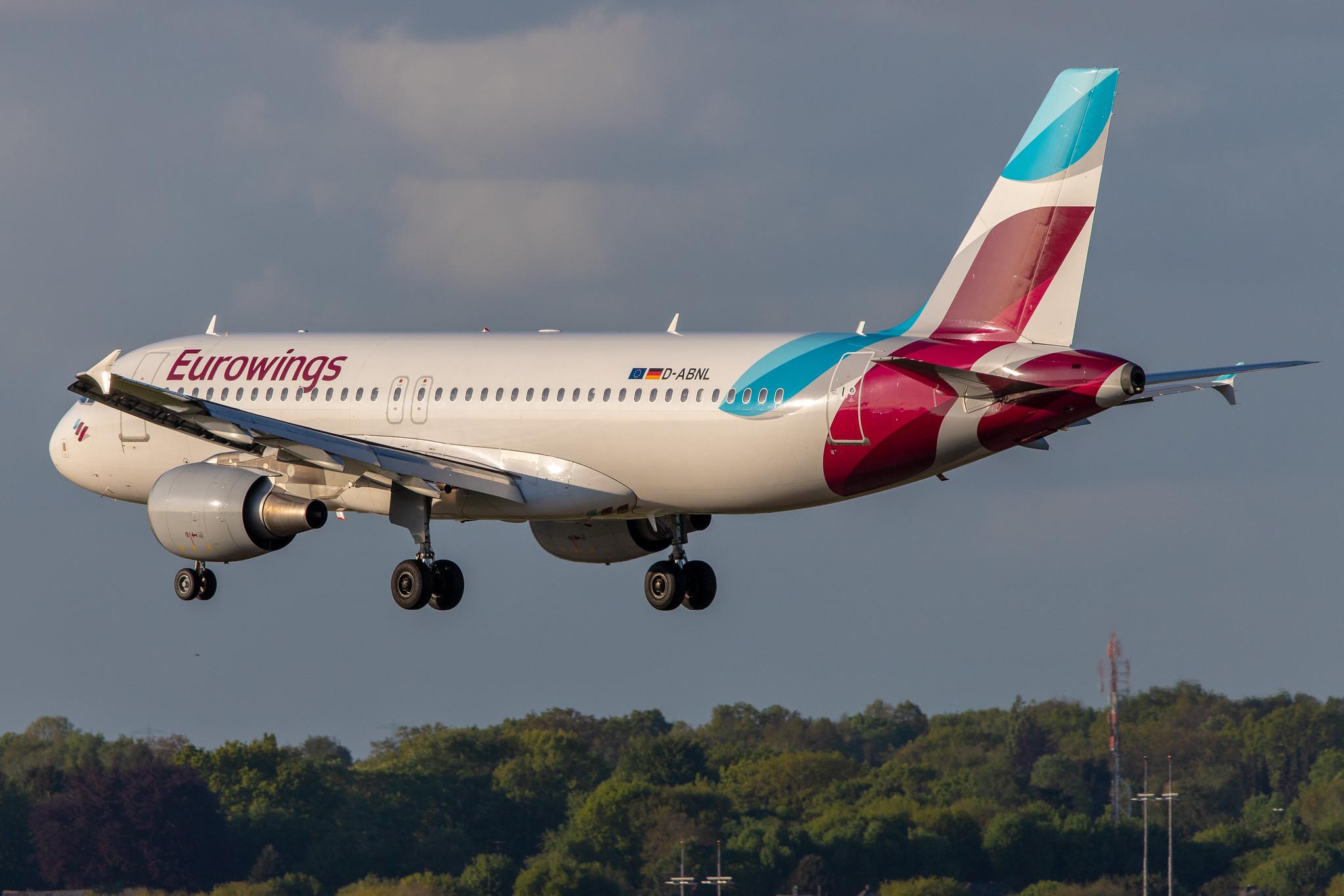 Hamburg Airport: Eurowings (EW / EWG) |  Airbus A320-214 A320 | D-ABNL | MSN 1852