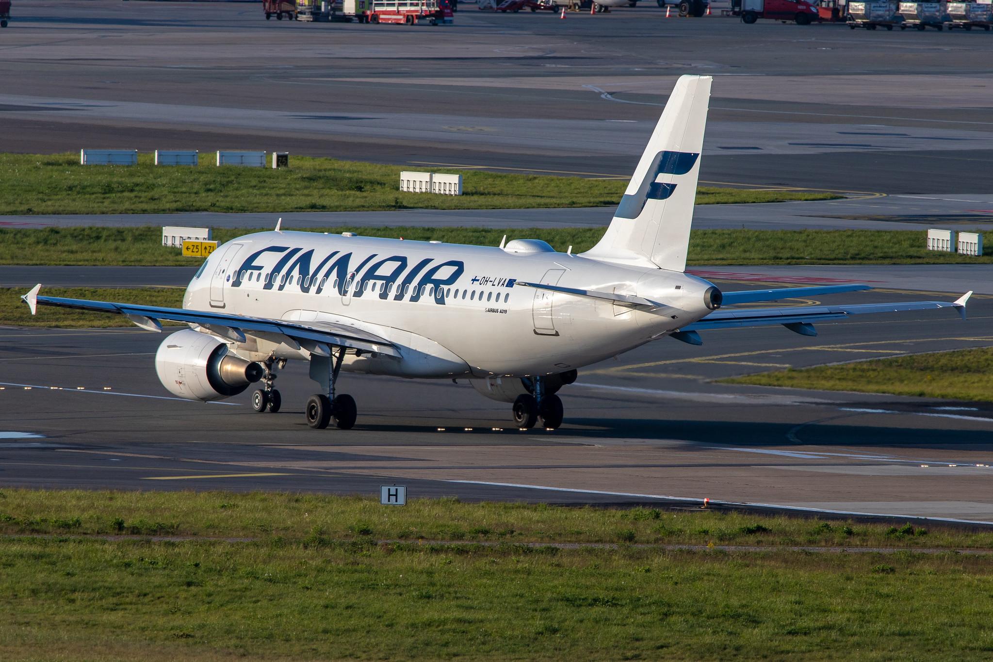 Hamburg Airport: Finnair (AY / FIN) |  Airbus A319-112 A319 | OH-LVA | MSN 1073