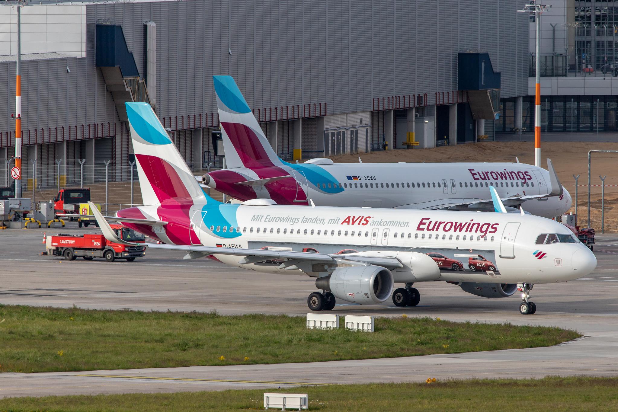Hamburg Airport: Eurowings (EW / EWG) | Livery: AVIS Livery | Airbus A320-214 A320 | D-AEWS | MSN 7439