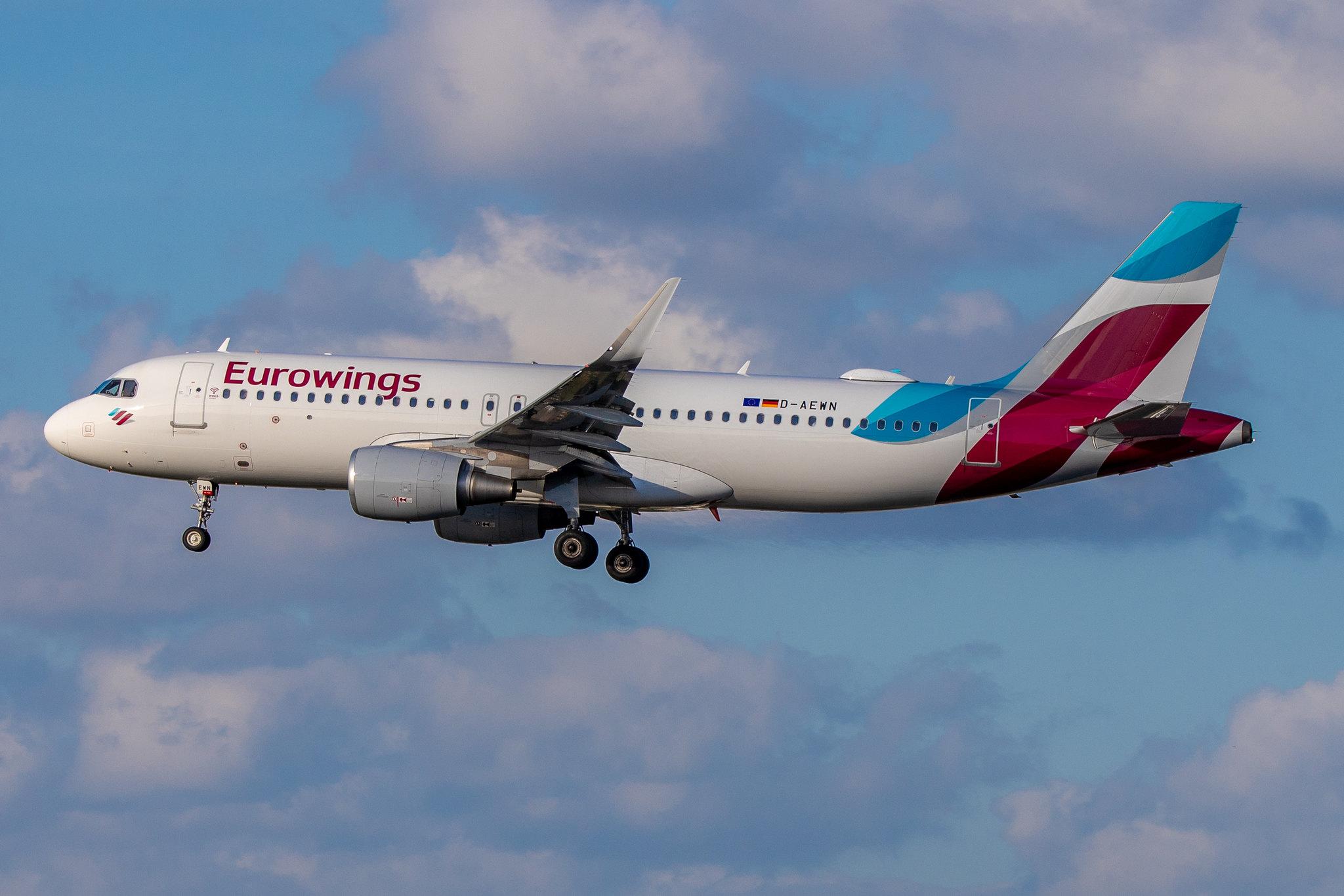 Hamburg Airport: Eurowings (EW / EWG) |  Airbus A320-214 A320 | D-AEWN | MSN 7393