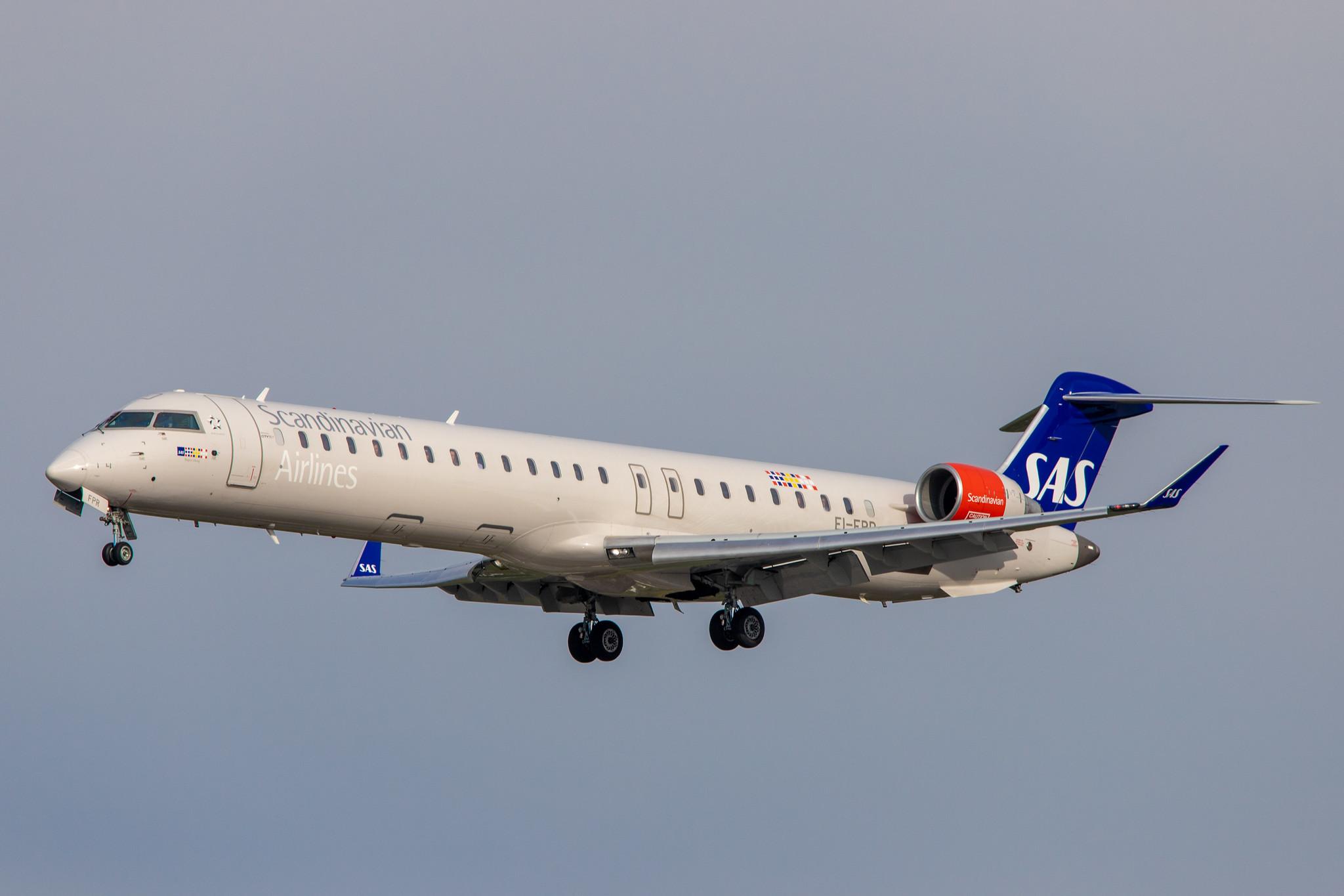 Hamburg Airport: SAS (SK / SAS) | Operator: Cityjet |  Mitsubishi CRJ-900LR CRJ9 | EI-FPR | MSN 15436