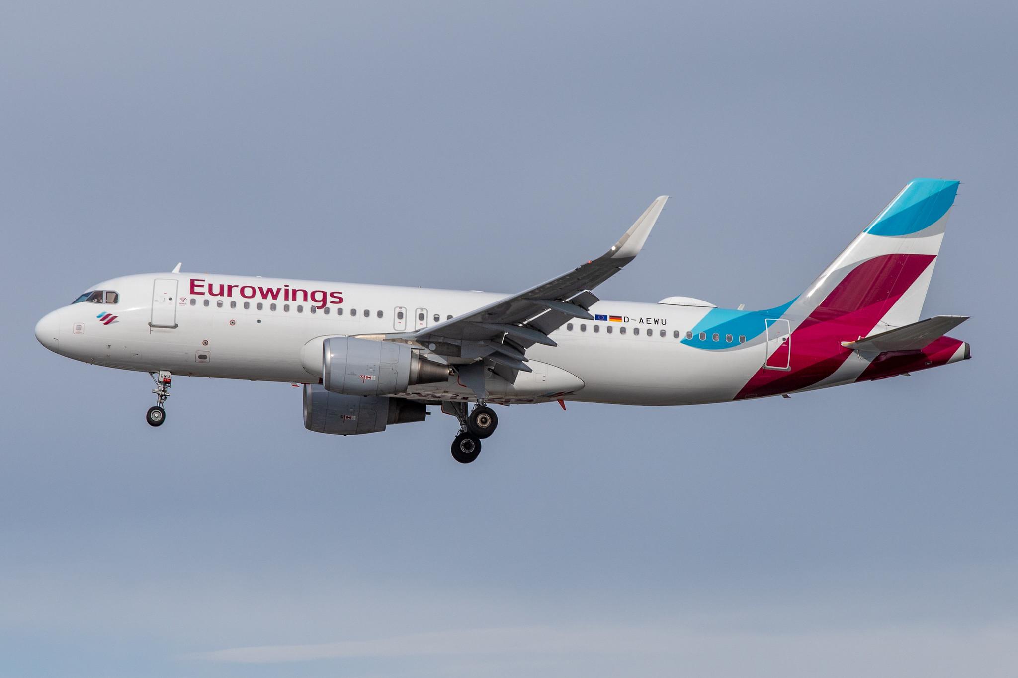 Hamburg Airport: Eurowings (EW / EWG) |  Airbus A320-214 A320 | D-AEWU | MSN 7513