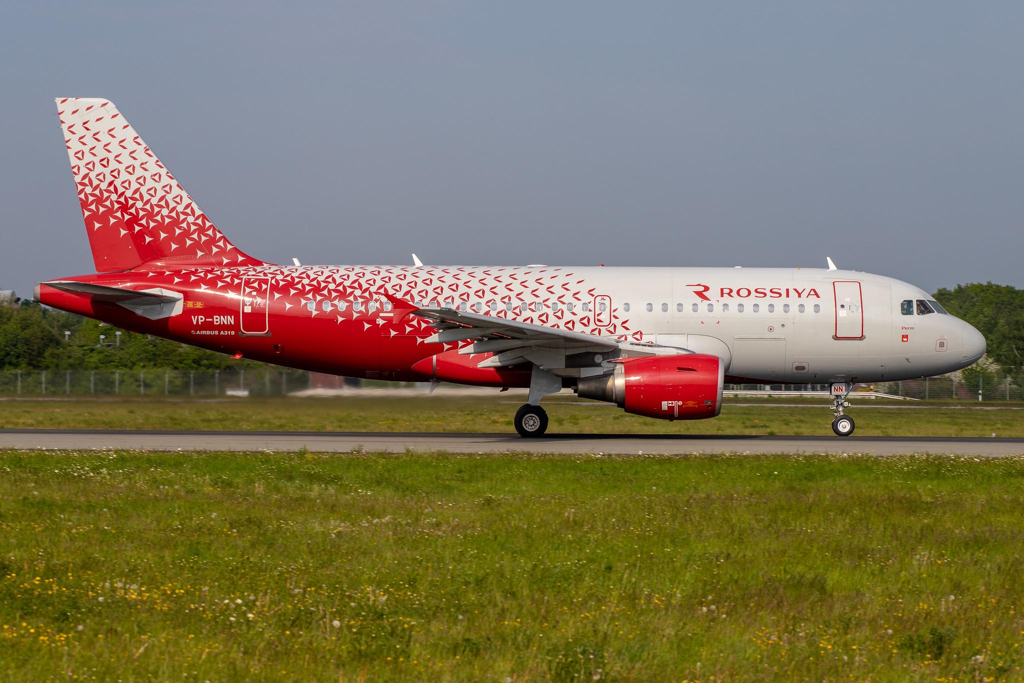 Hamburg Airport: Rossiya (FV / SDM) |  Airbus A319-111 A319 | VP-BNN | MSN 1841