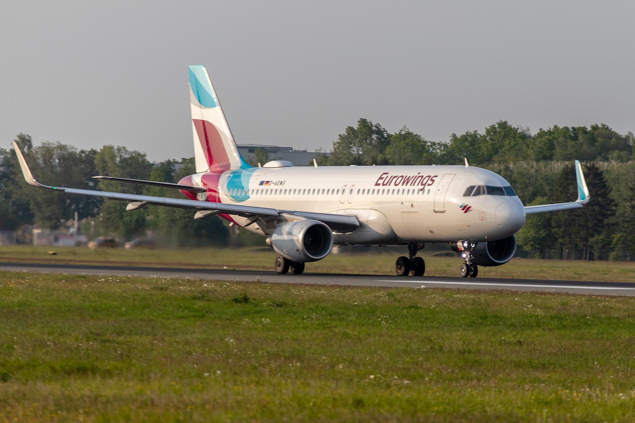 Hamburg Airport: Eurowings (EW / EWG) |  Livery: Visit Sweden/Göteborg Livery |  Airbus A320-214 A320 | D-AEWG | MSN 7121