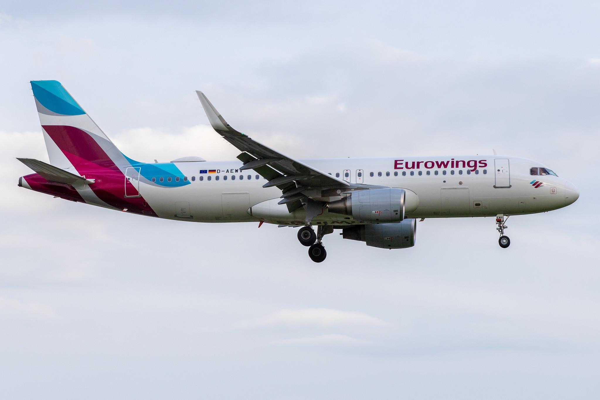 Hamburg Airport: Eurowings (EW / EWG) |  Airbus A320-214 A320 | D-AEWV | MSN 7545