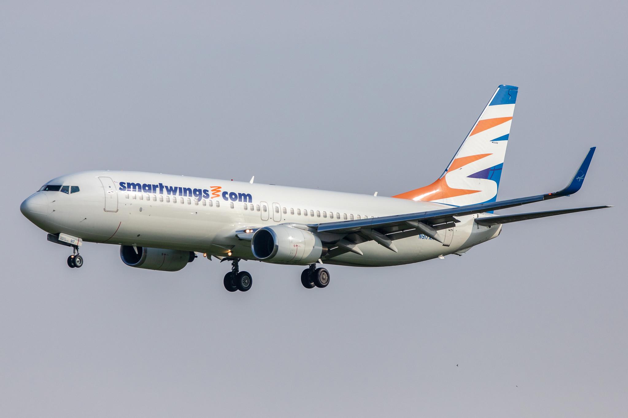 Hamburg Airport: Smartwings (QS / TVS) | Operator: Swift Air |  Boeing 737-86J B738 | N917XA | MSN 32917
