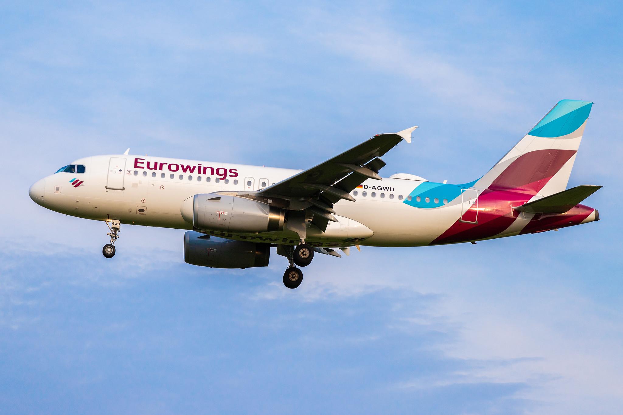 Hamburg Airport: Eurowings (EW / EWG) |  Airbus A319-132 A319 | D-AGWU | MSN 5457