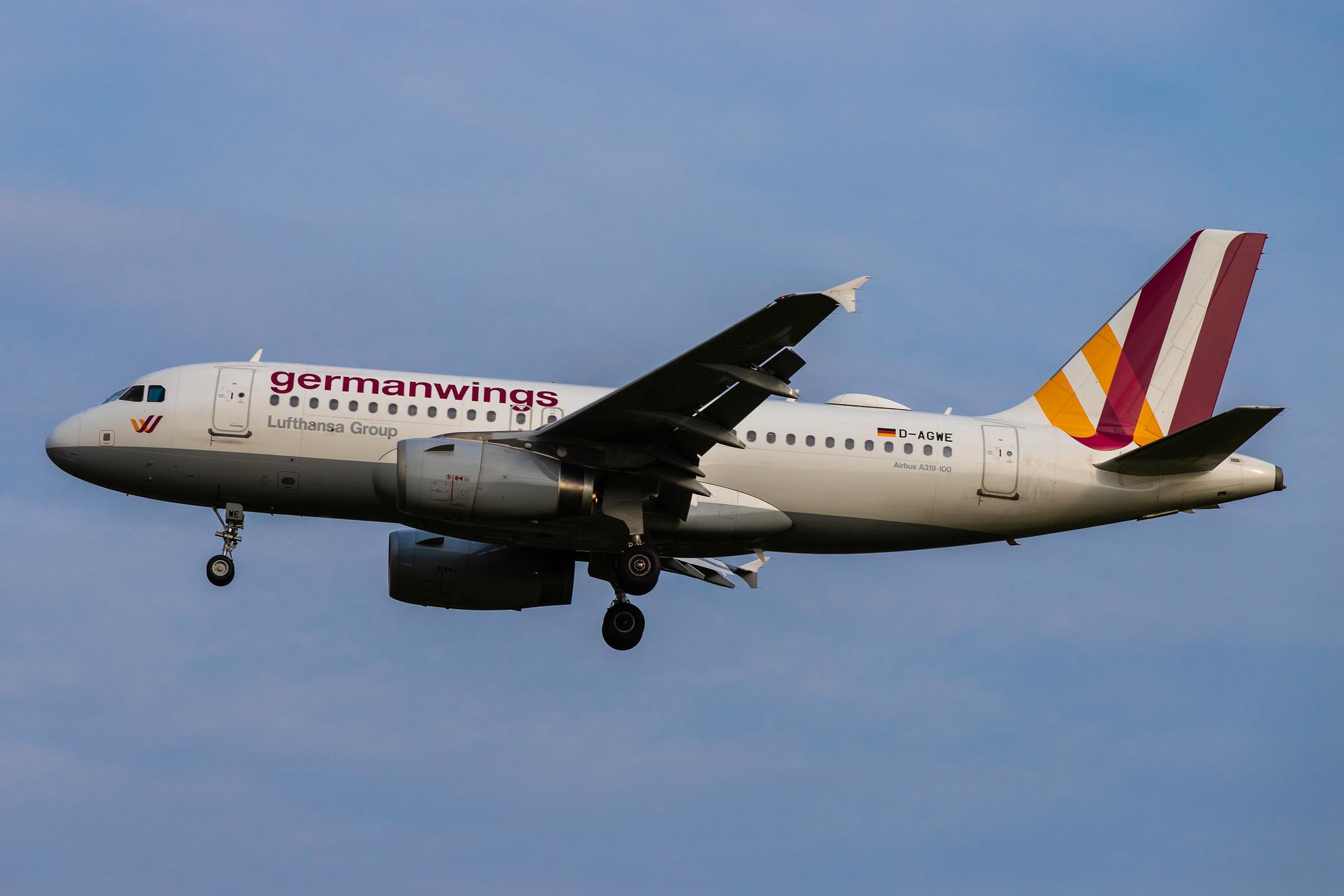 Hamburg Airport: Eurowings (EW / EWG) |  Airbus A319-132 A319 | D-AGWE | MSN 3128 | Germanwings
