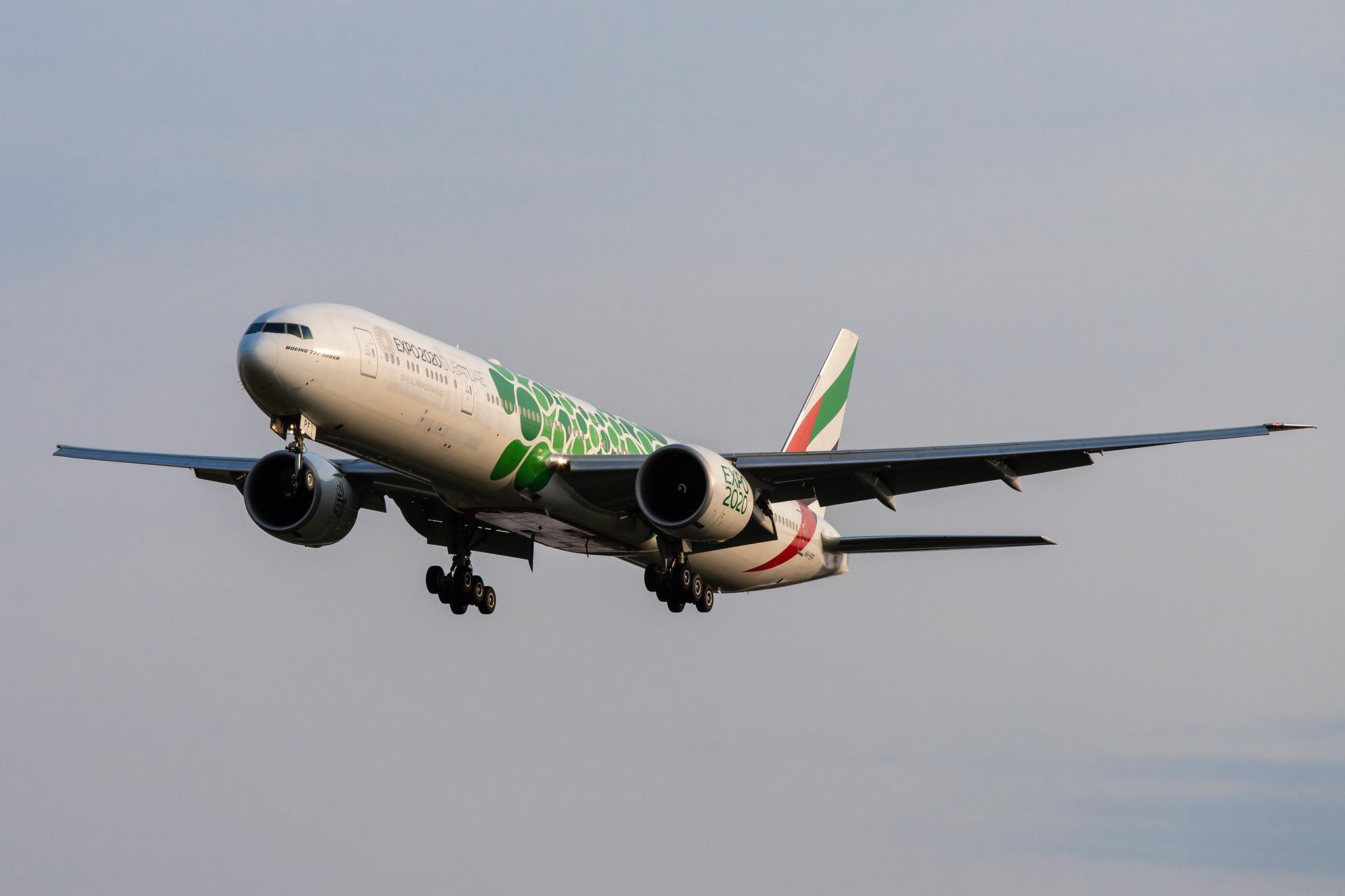 Hamburg Airport: Emirates (EK / UAE) |  Livery: Expo 2020 - Sustainability Livery |  Boeing 777-31H(ER) B77W | A6-EPF | MSN 42325