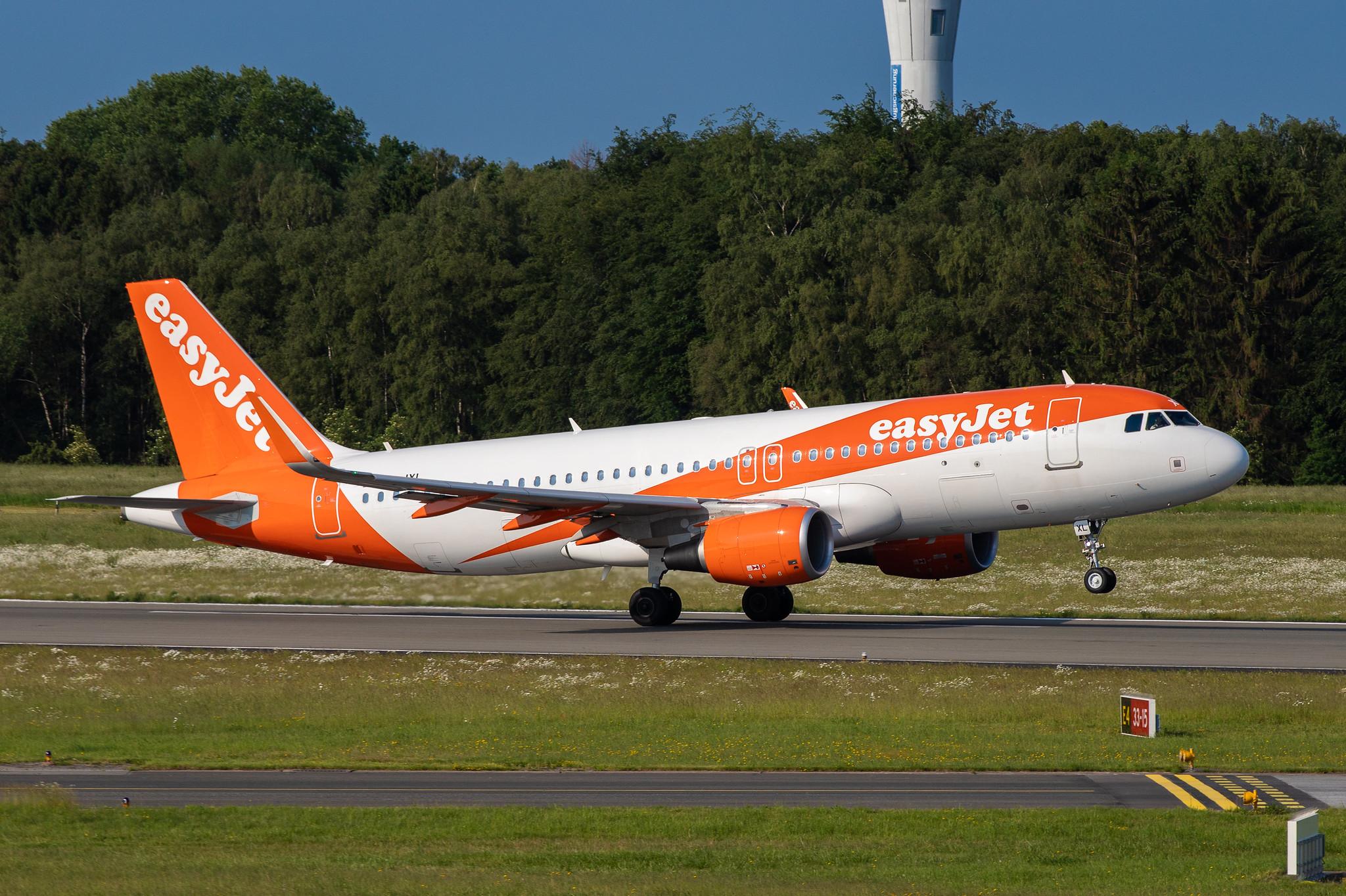 Hamburg Airport: easyJet (U2 / EZY) | Operator: easyJet Switzerland |  Airbus A320-214 A320 | HB-JXL | MSN 8075