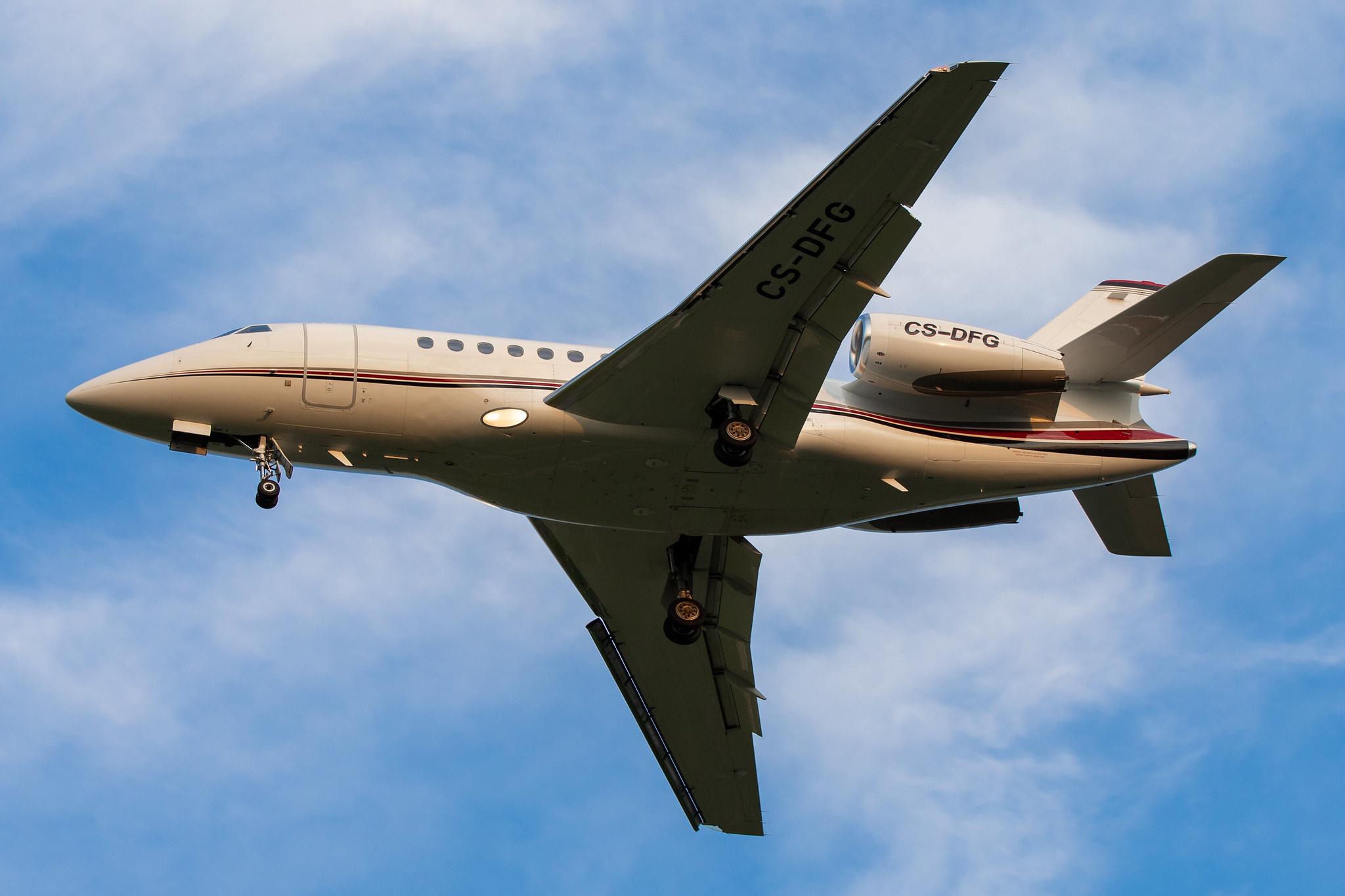 Hamburg Airport: NetJets Europe (/ NJE) | Operator: NetJets |  Dassault Falcon 2000EX F2TH | CS-DFG | MSN 044