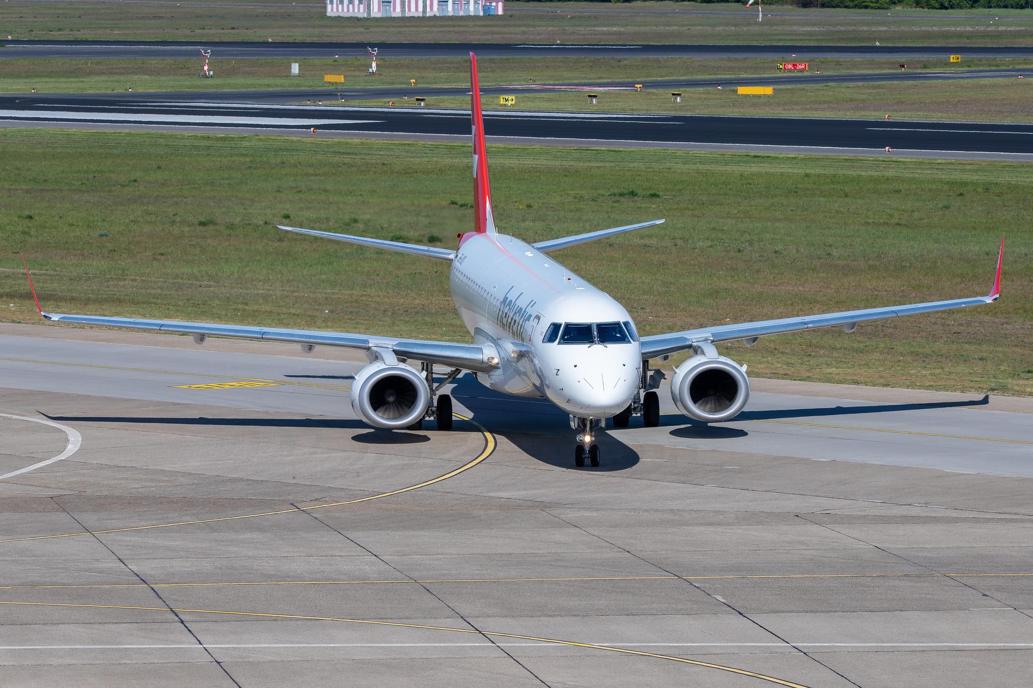 Flughafen Berlin Tegel (TXL): Helvetic Airways Embraer ERJ-190LR E190 HB-JVO MSN 19000294