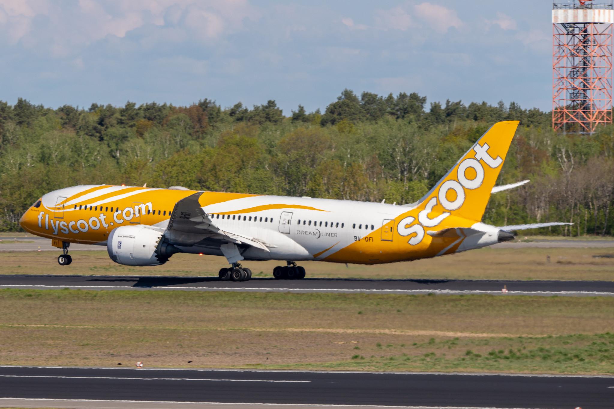 Flughafen Berlin Tegel (TXL): Scoot (TR / TGW) |  Boeing 787-8 Dreamliner B788 | 9V-OFI | MSN 37125