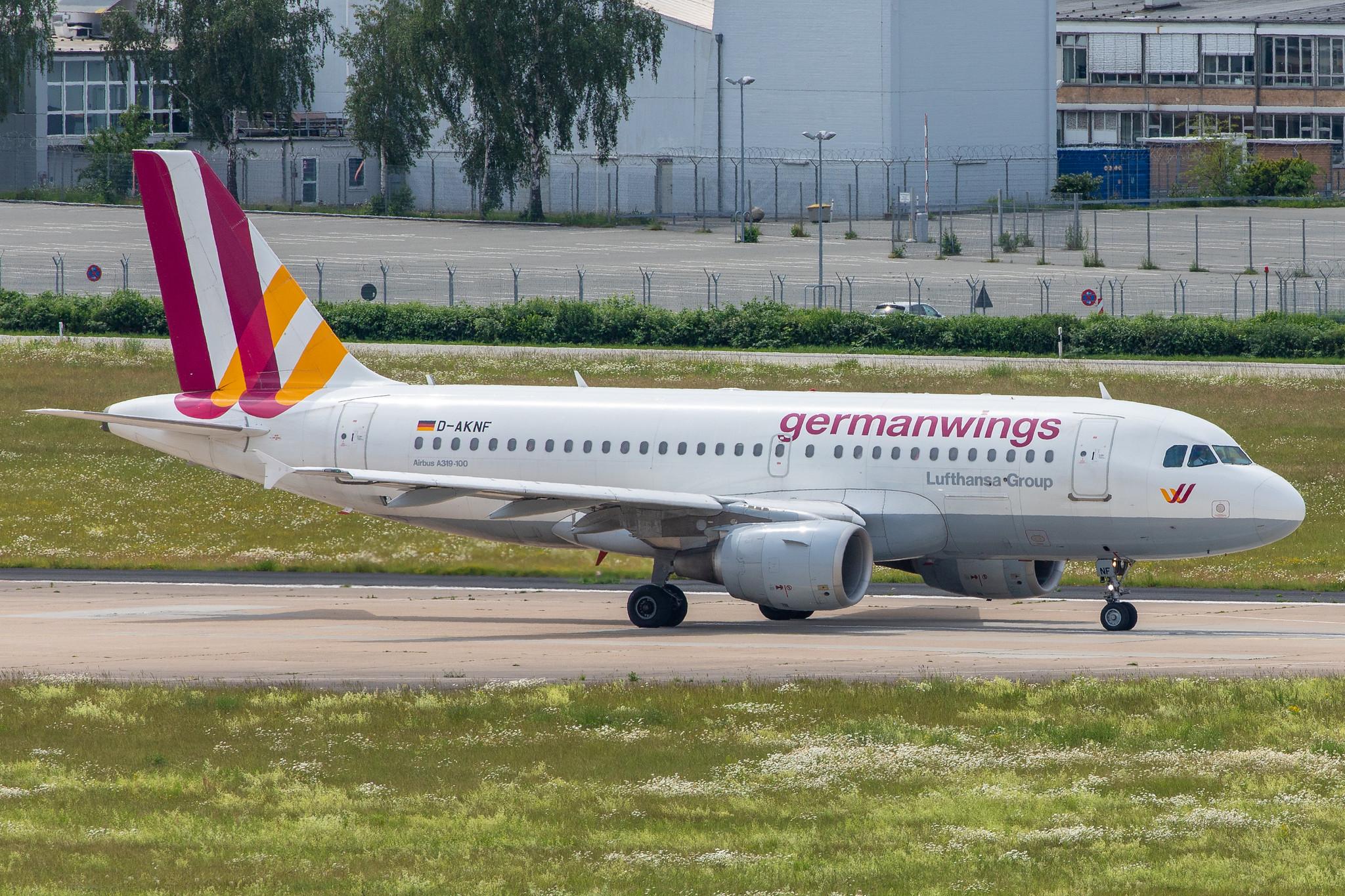 Hamburg Airport: Eurowings (EW / EWG) | Operator: Germanwings |  Airbus A319-112 A319 | D-AKNF | MSN 0646