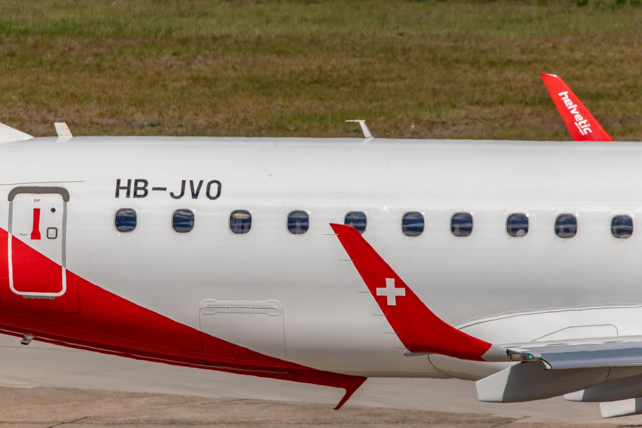 Flughafen Berlin Tegel (TXL): Helvetic Airways Embraer ERJ-190LR E190 HB-JVO MSN 19000294