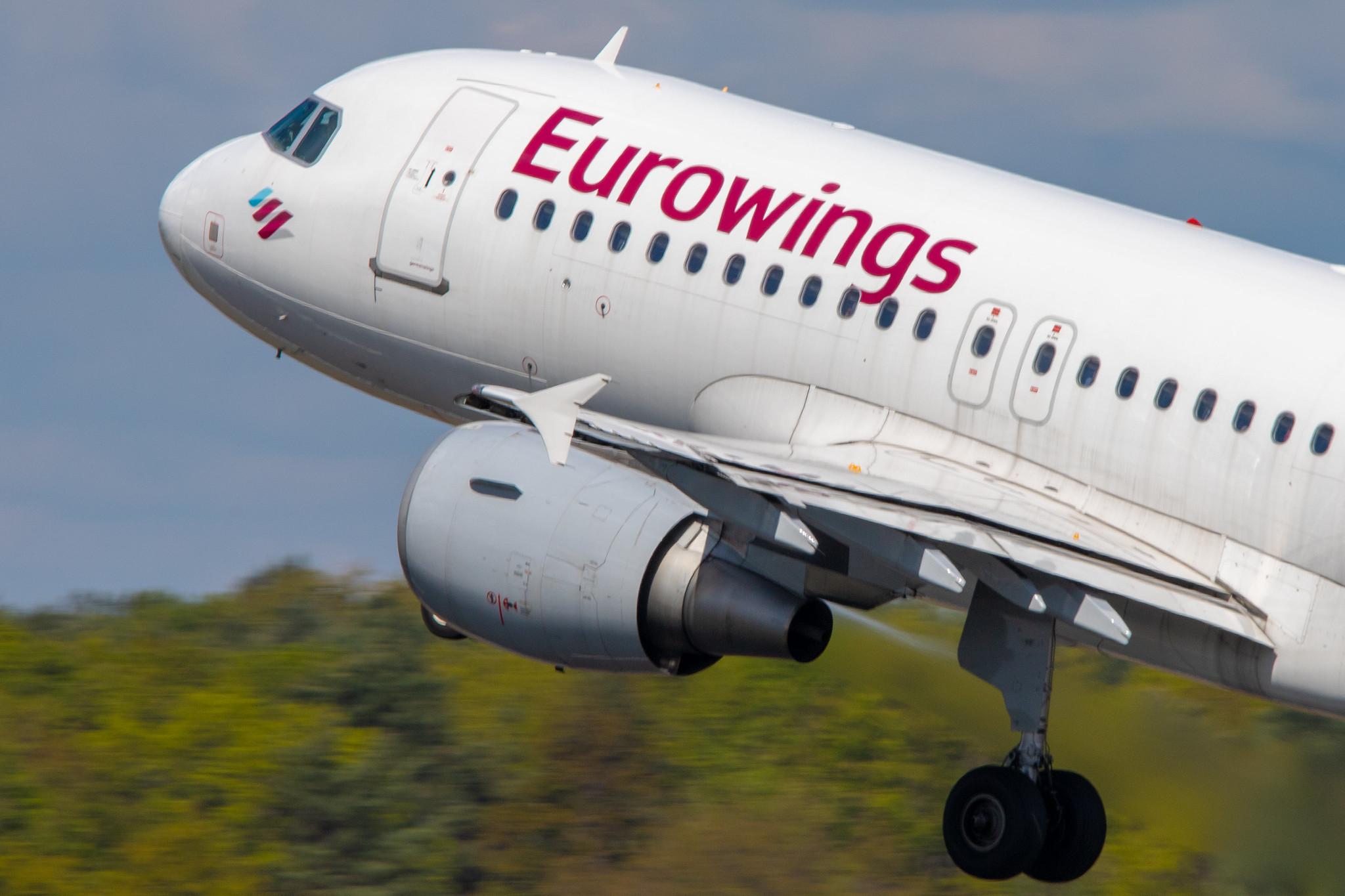 Flughafen Berlin Tegel (TXL): Eurowings Airbus A319-112 A319 operated by Germanwings D-ABGJ MSN 3415