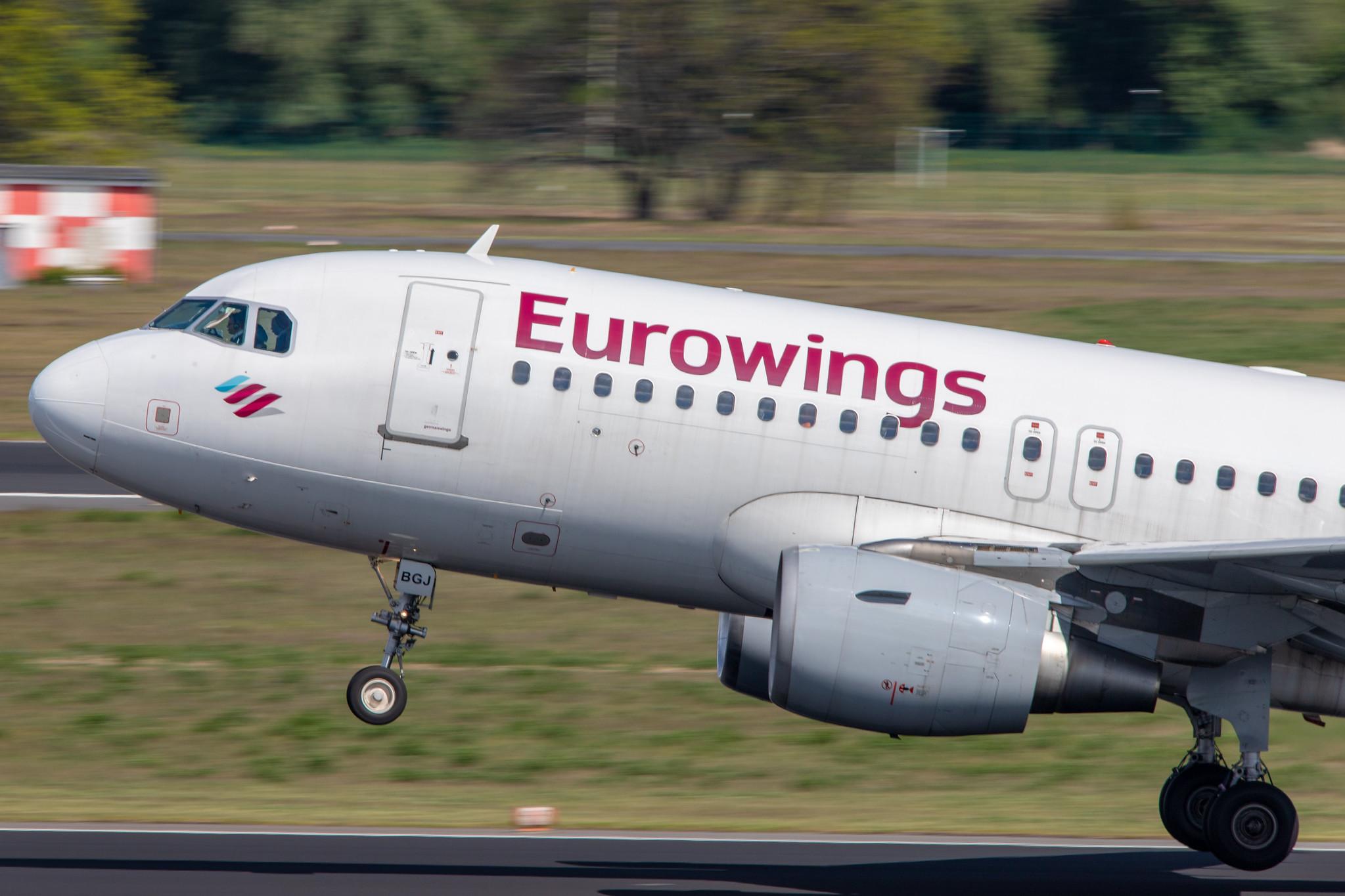 Flughafen Berlin Tegel (TXL): Eurowings Airbus A319-112 A319 operated by Germanwings D-ABGJ MSN 3415