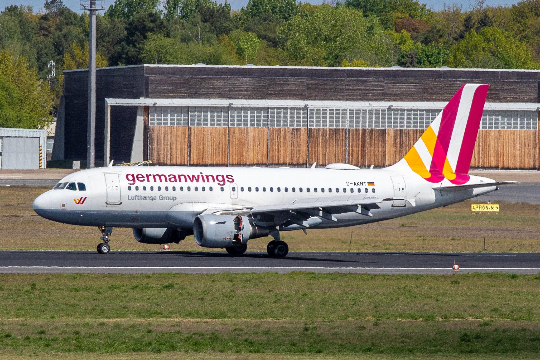 Flughafen Berlin Tegel (TXL): Eurowings Airbus A319-112 A319 operated by Germanwings D-AKNT MSN 2607