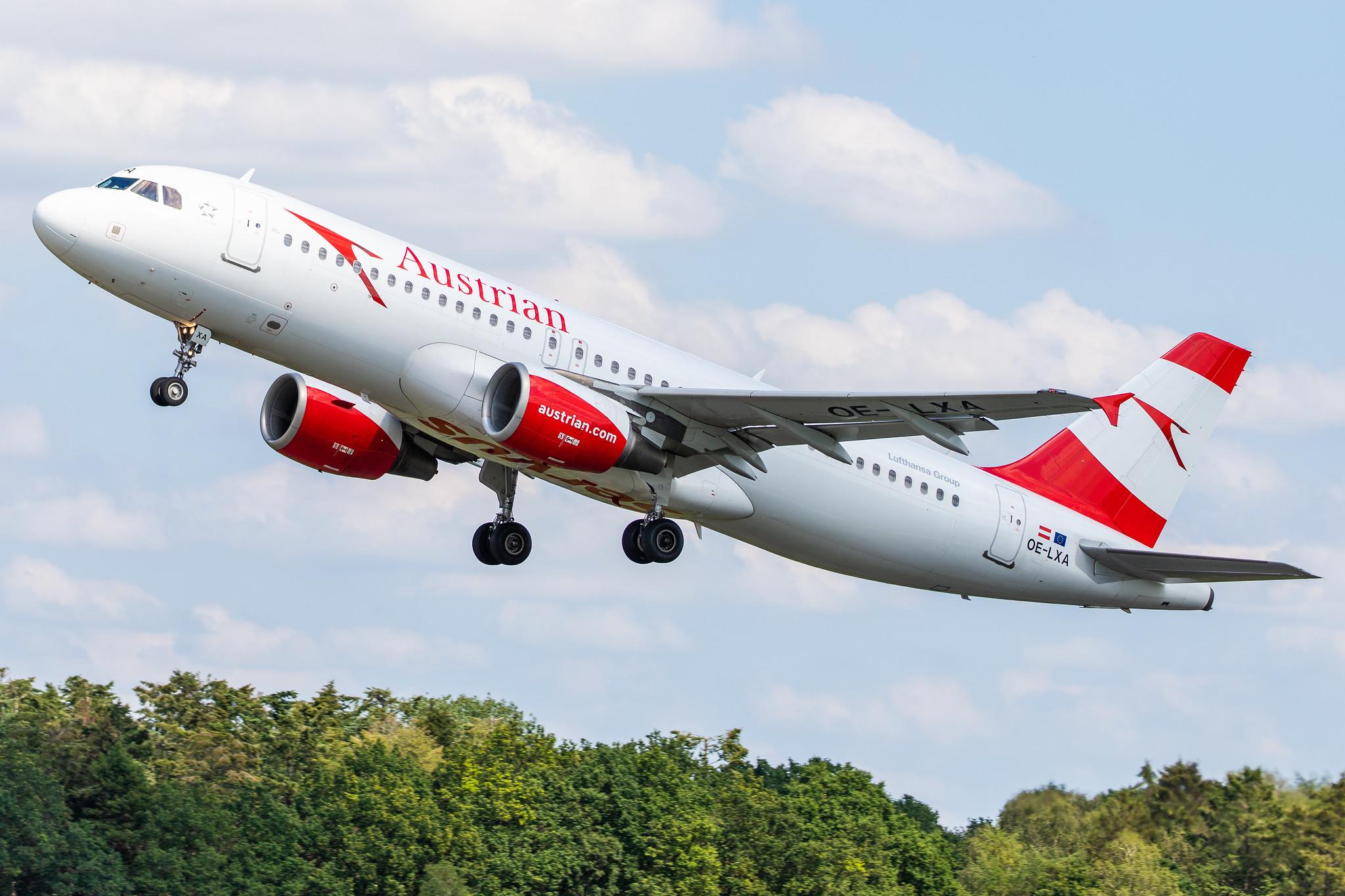 Hamburg Airport: Austrian Airlines (OS / AUA) |  Airbus A320-216 A320 | OE-LXA | MSN 3295