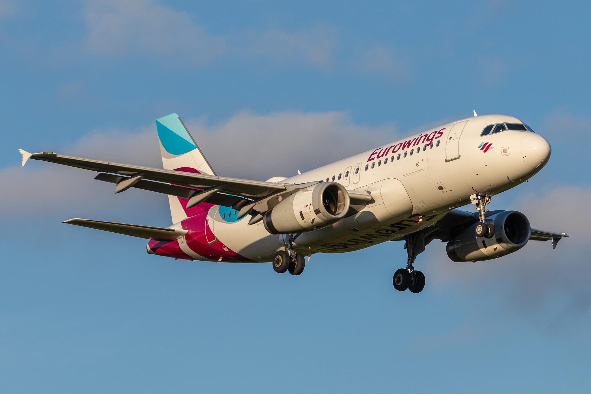 Hamburg Airport: Eurowings (EW / EWG) |  Airbus A319-132 A319 | D-AGWU | MSN 5457
