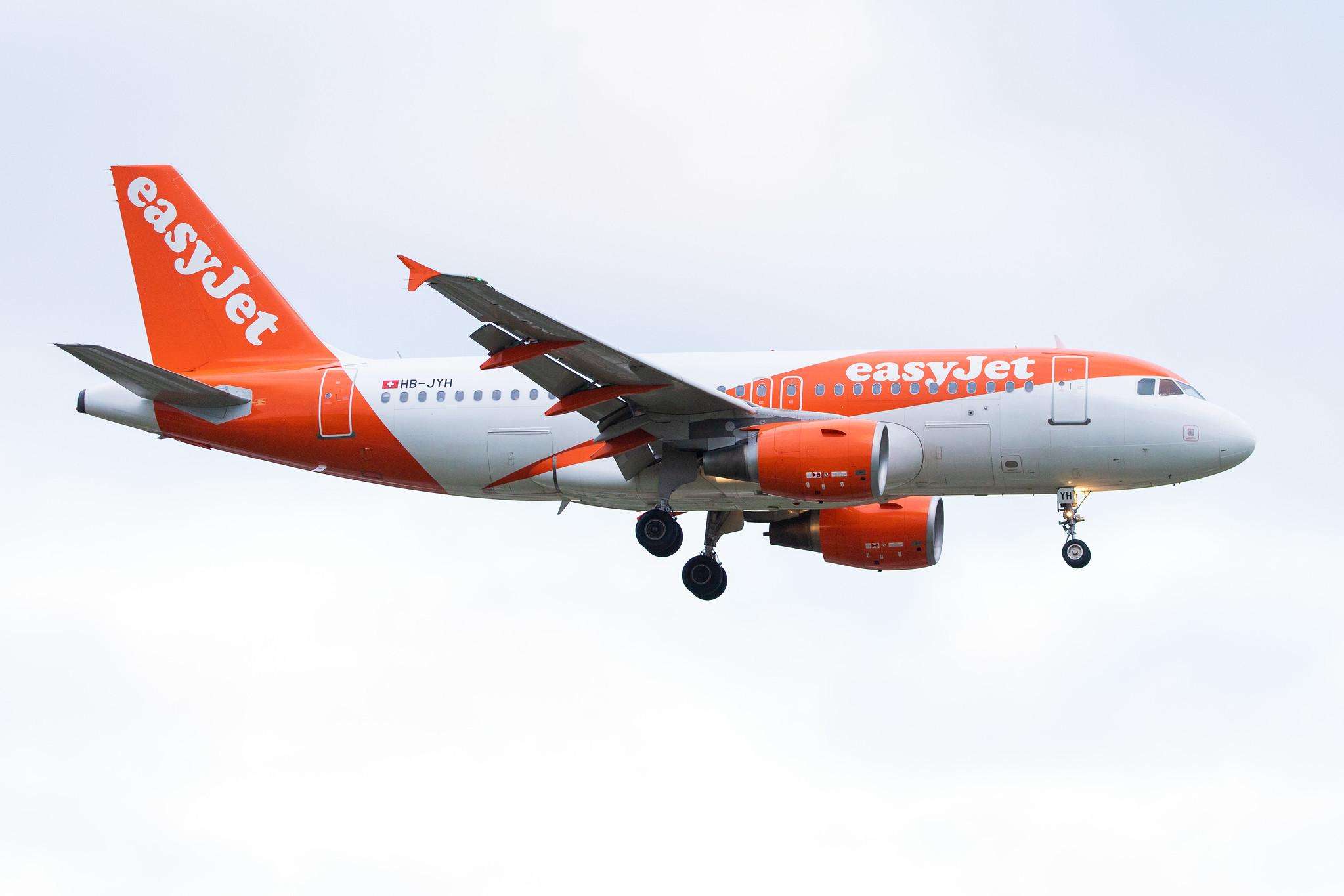 Hamburg Airport (HAM/EDDH): easyJet (U2 / EZY) | Operator: easyJet Switzerland |  Airbus A319-111 A319 | HB-JYH | MSN 4787