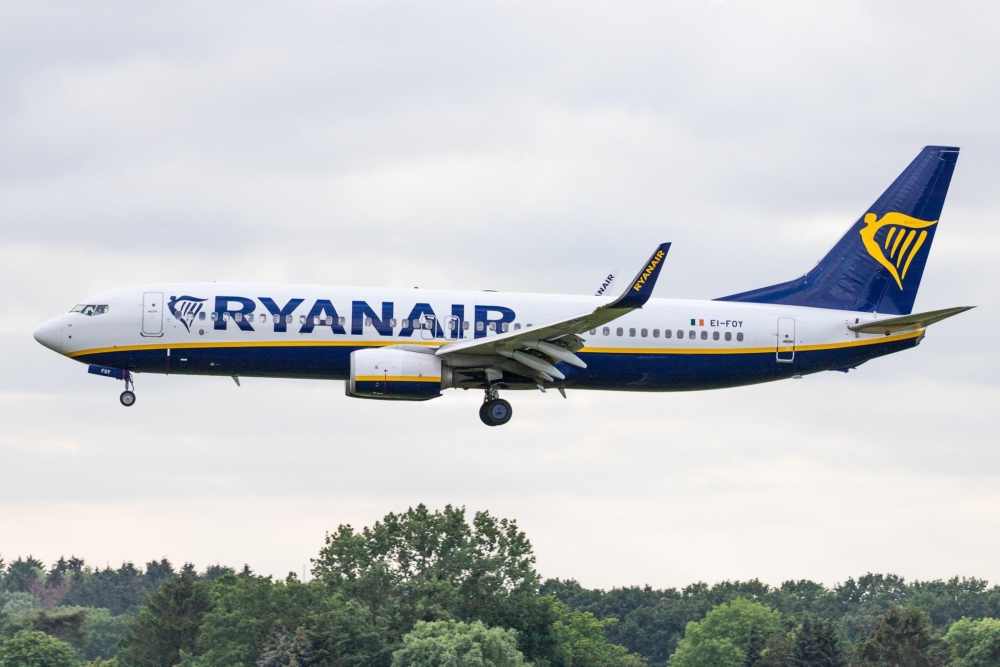 Hamburg Airport: Ryanair (FR / RYR) |  Boeing 737-8AS B738 | EI-FOY | MSN 44728
