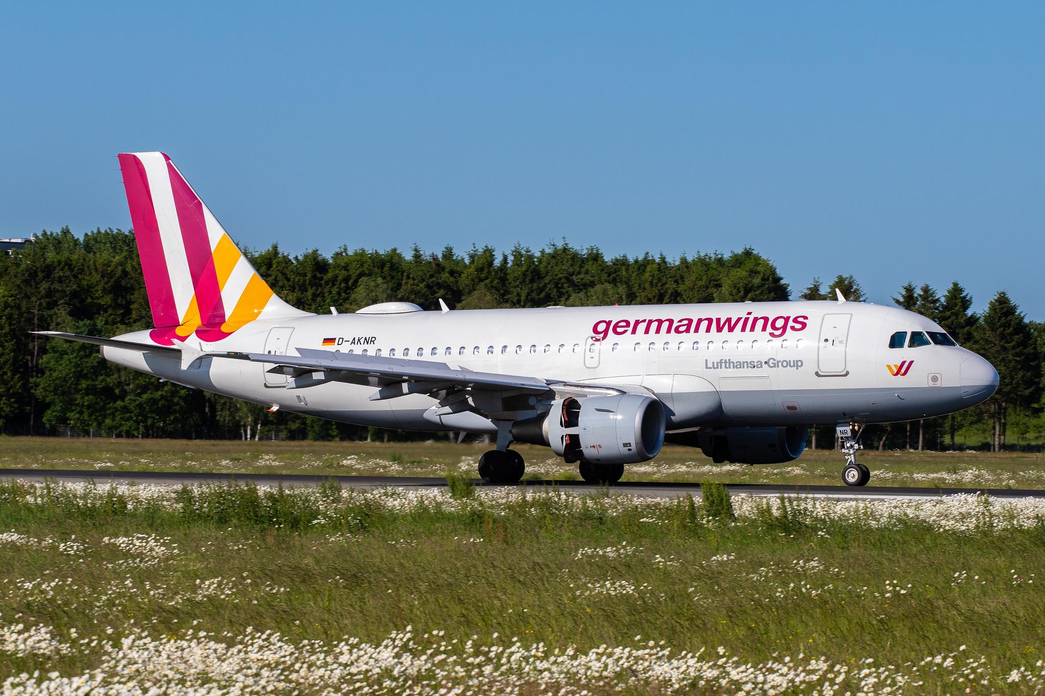 Hamburg Airport (HAM/EDDH): Eurowings (EW / EWG) |  Operator: Germanwings | Airbus A319-112 A319 | D-AKNR | MSN 1209