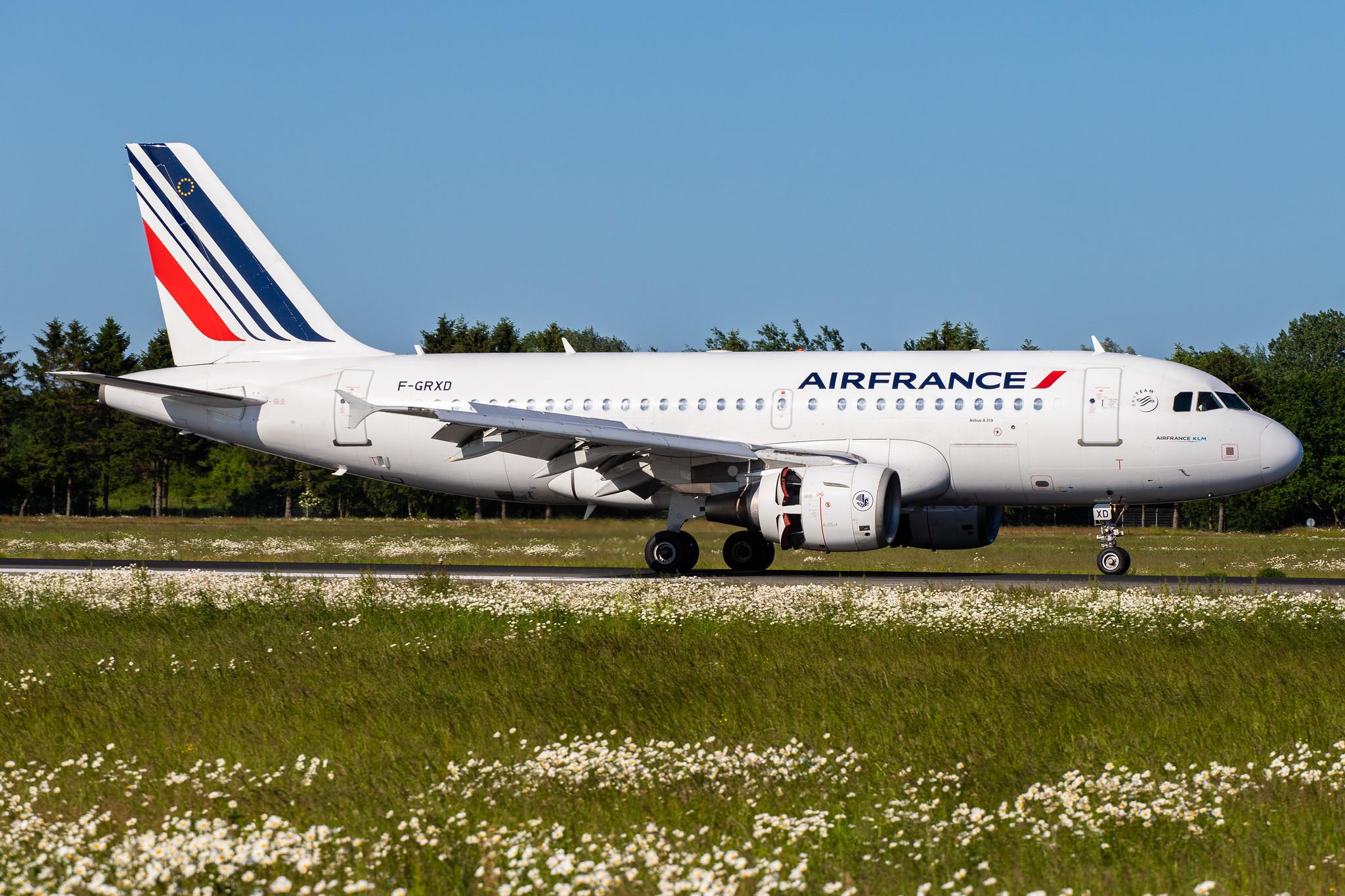 Hamburg Airport (HAM/EDDH): Air France (AF / AFR) |  Airbus A319-111 A319 | F-GRXD | MSN 1699