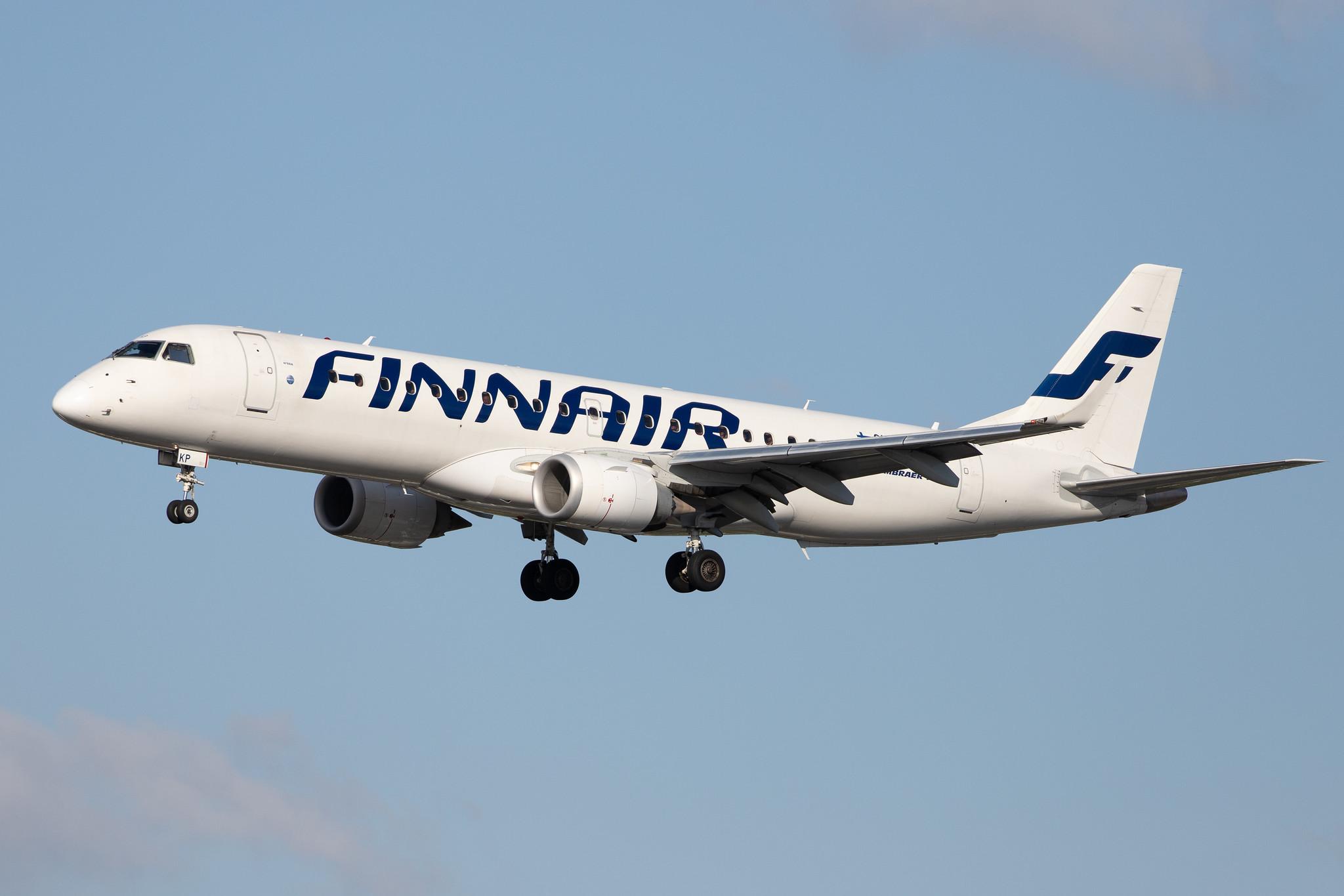 Hamburg Airport: Finnair (AY / FIN) | Operator: NORRA |  Embraer E190LR E190 | OH-LKP | MSN 19000416