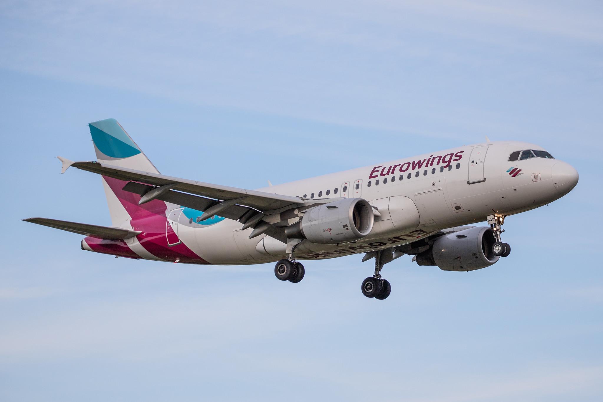 Hamburg Airport: Eurowings (EW / EWG) |  Airbus A319-112 A319 | D-ABGQ | MSN 3700