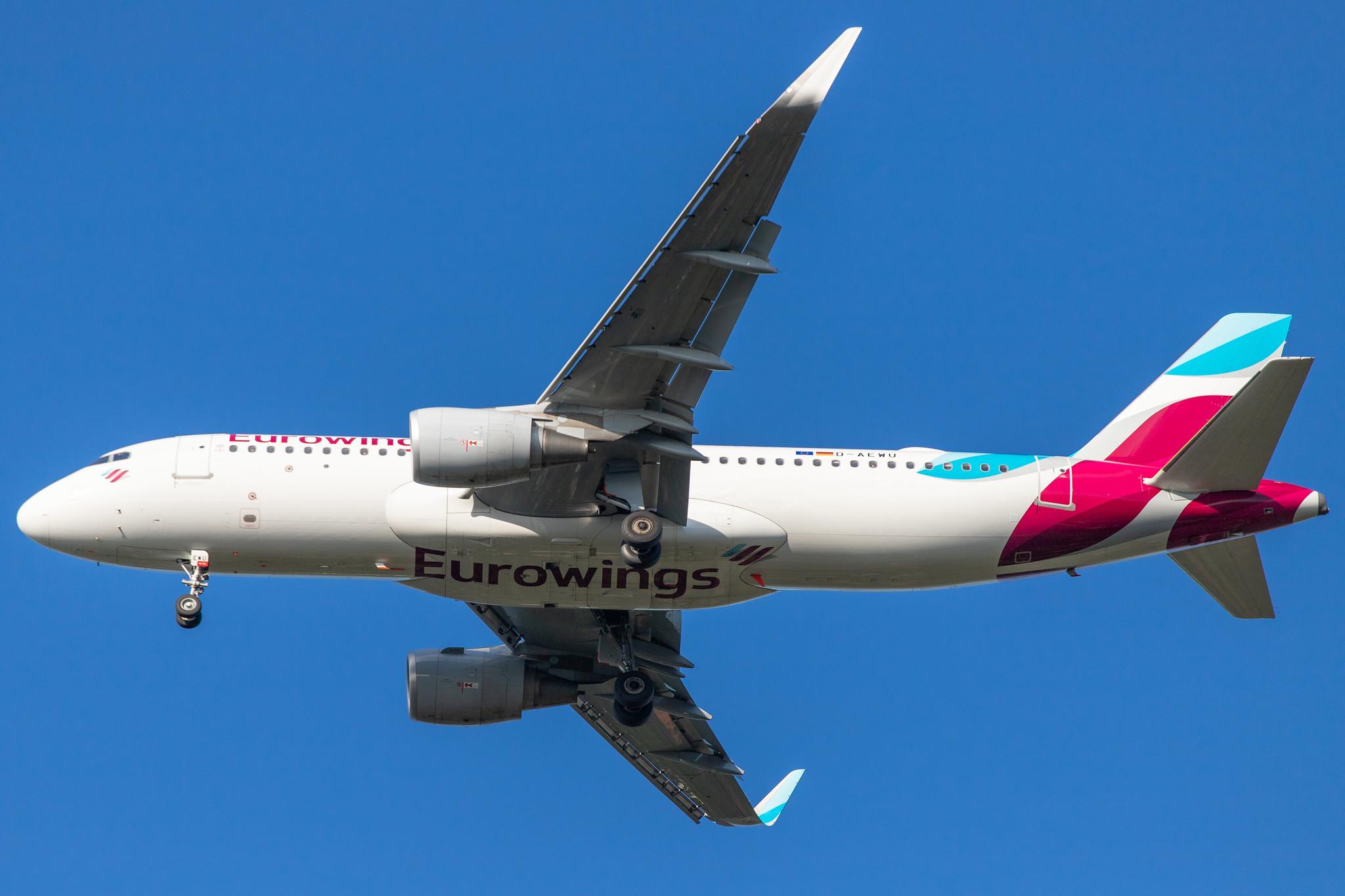 Hamburg Airport: Eurowings (EW / EWG) |  Airbus A320-214 A320 | D-AEWU | MSN 7513