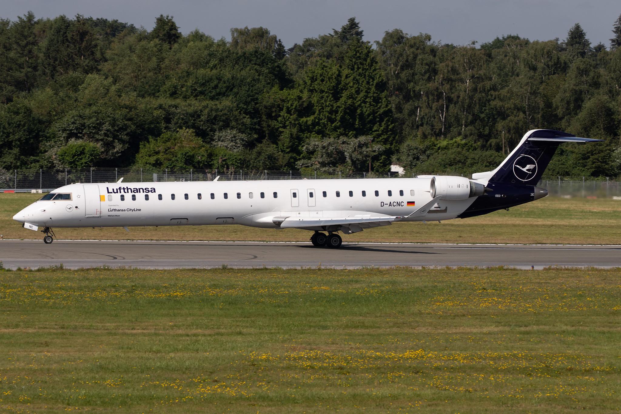Hamburg Airport: Lufthansa Bombardier CRJ-900LR CRJ9 operated by Lufthansa CityLine D-ACNC MSN 15236
