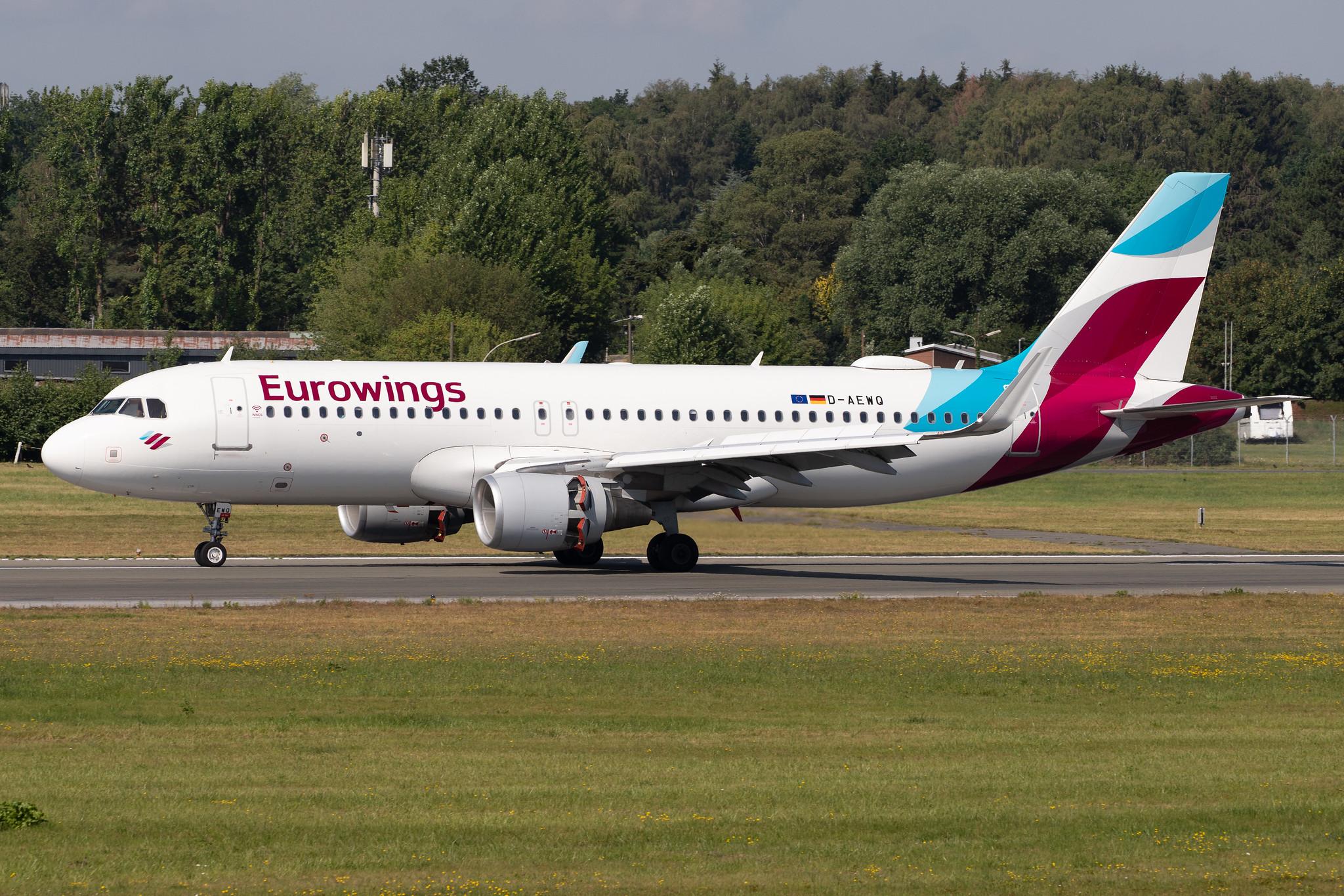 Hamburg Airport: Eurowings (EW / EWG) |  Airbus A320-214 A320 | D-AEWQ | MSN 7398