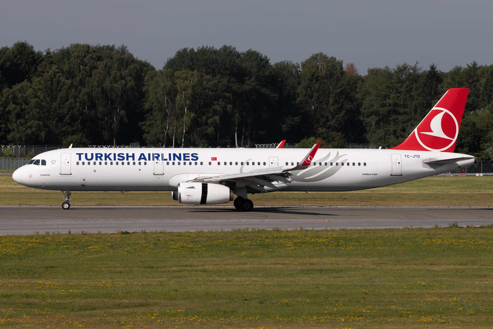 Hamburg Airport: Turkish Airlines (TK / THY) |  Airbus A321-231 A321 | TC-JTD | MSN 6822