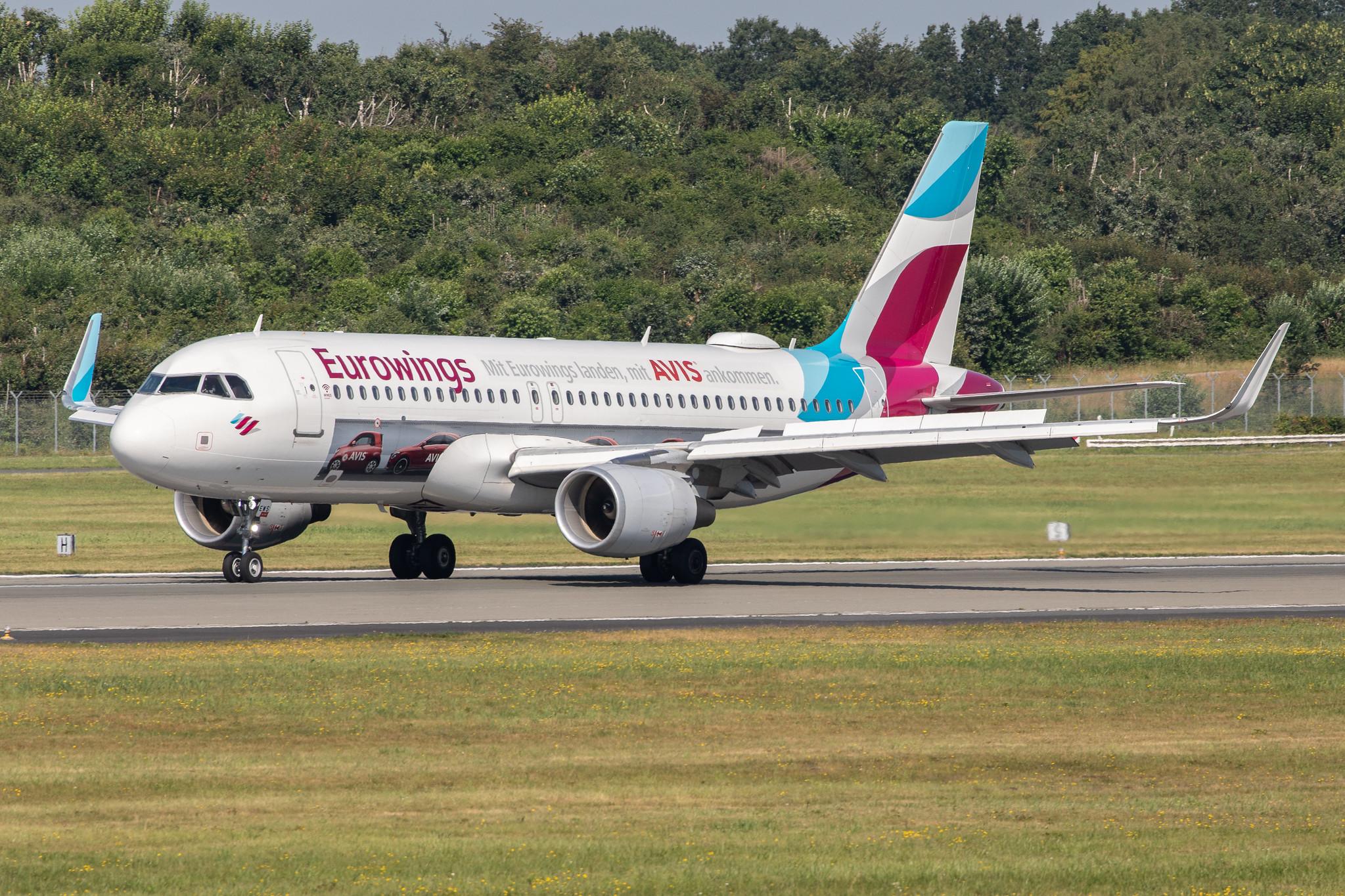 Hamburg Airport: Eurowings (EW / EWG) | Livery: AVIS Livery | Airbus A320-214 A320 | D-AEWS | MSN 7439