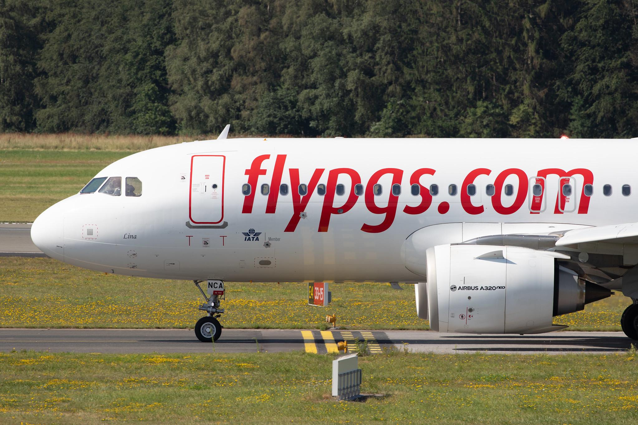 Hamburg Airport: Pegasus (PC / PGT) | Operator: Pegasus Airlines |  Airbus A320-271N A20N | TC-NCA | MSN 8868