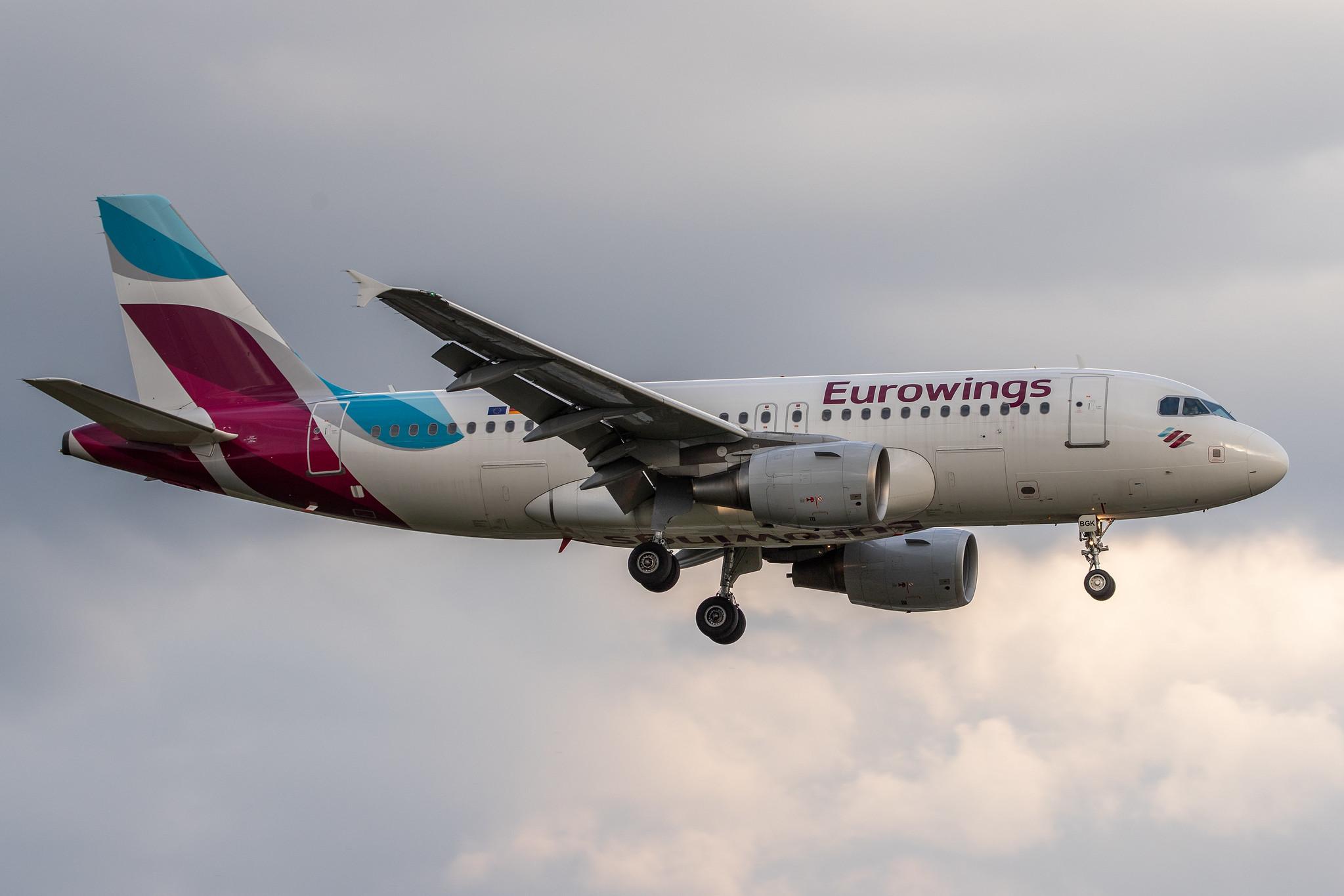 Hamburg Airport: Eurowings (EW / EWG) | Operator: Germanwings | Airbus A319-112 A319 | D-ABGK | MSN 3447+