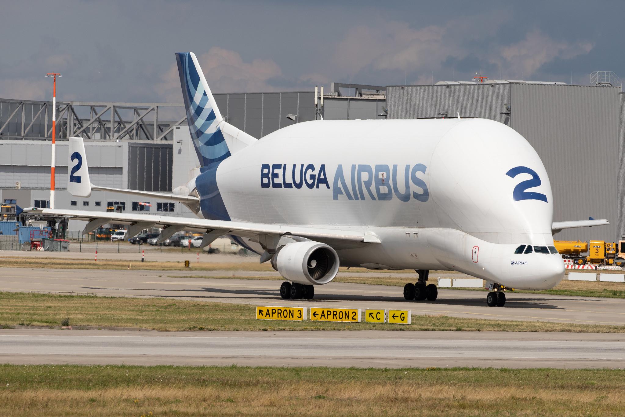 Flugplatz Hamburg-Finkenwerder: : Airbus Transport International (4Y / BGA) |  Airbus A300-608ST Beluga A3ST | F-GSTB | MSN 751