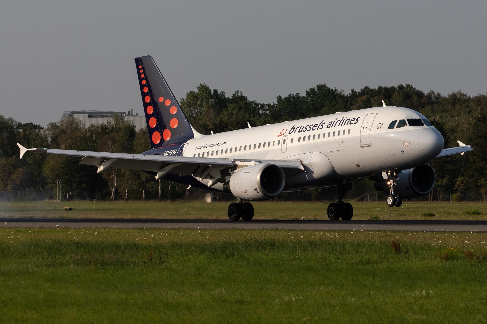 Hamburg Airport: Brussels Airlines (SN / BEL) |  Airbus A319-112 A319 | OO-SSD | MSN 1102