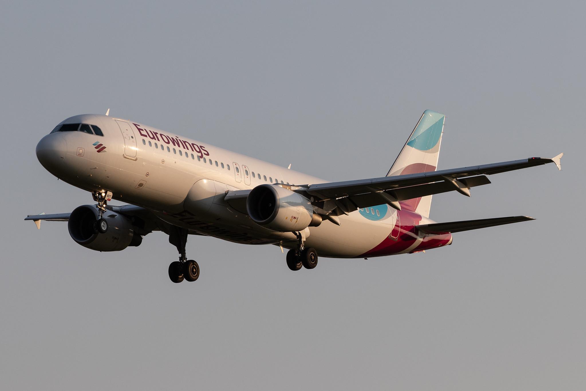 Hamburg Airport: Eurowings (EW / EWG) |  Airbus A320-214 A320 | D-ABDT | MSN 3422