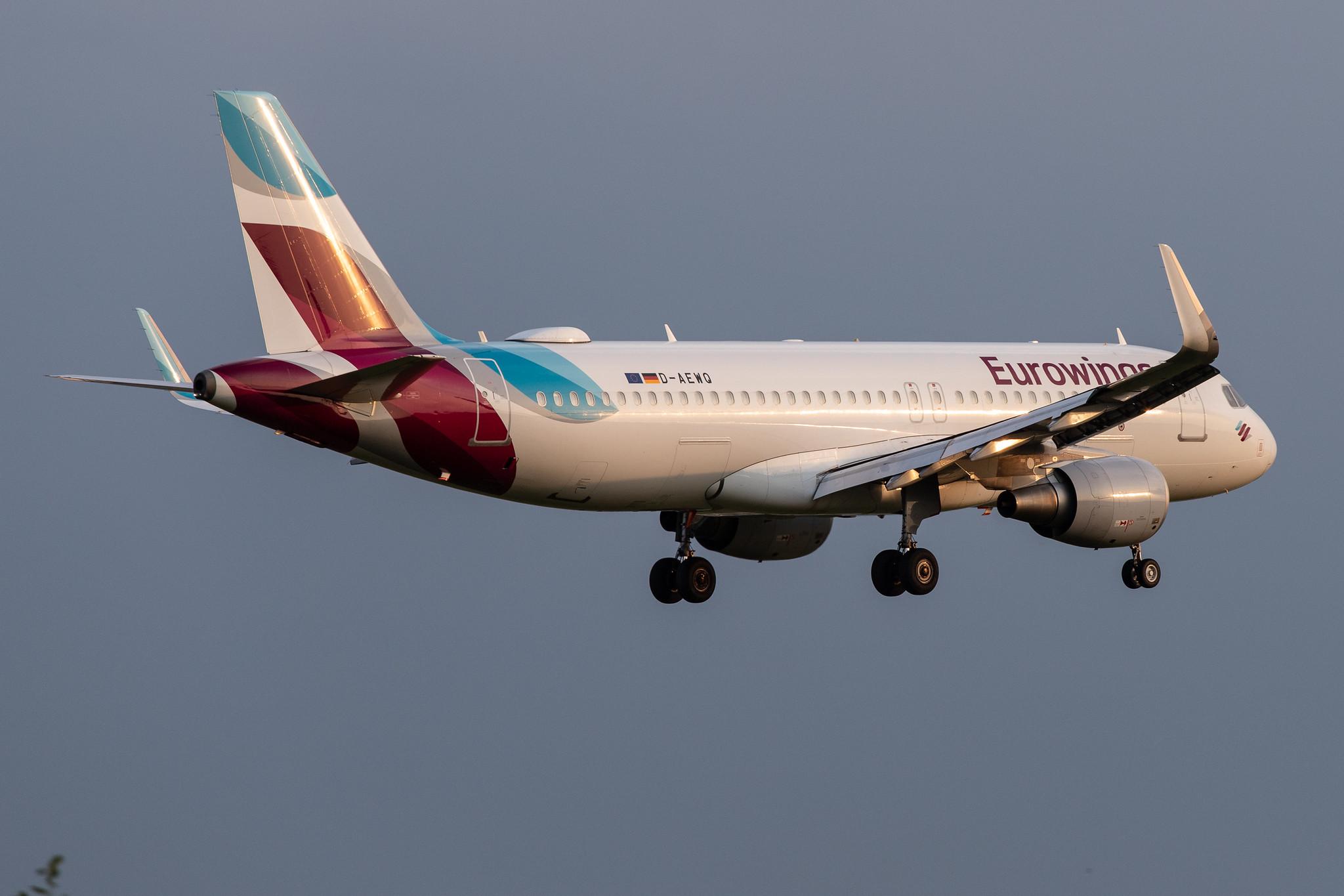 Hamburg Airport: Eurowings (EW / EWG) |  Airbus A320-214 A320 | D-AEWQ | MSN 7398