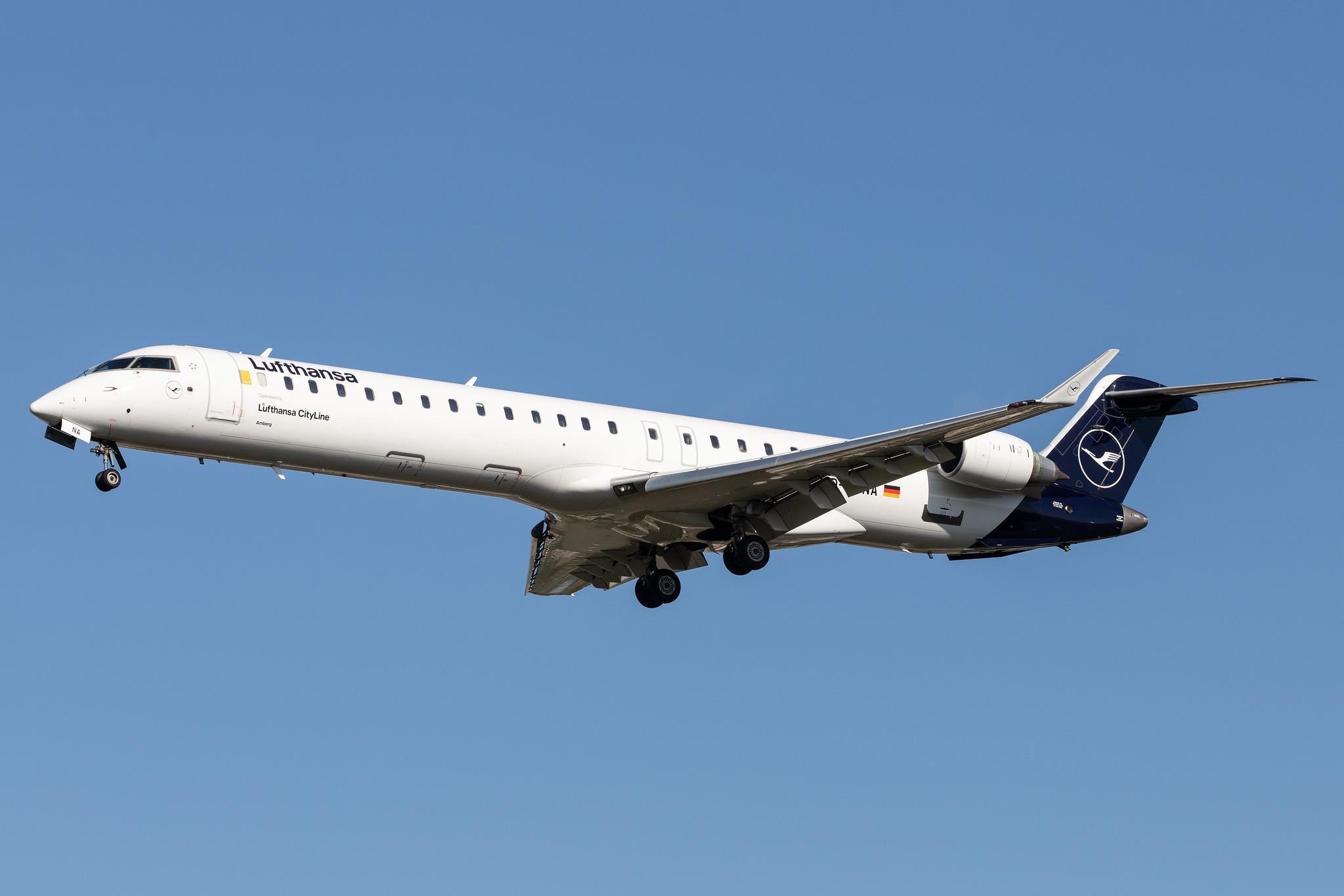 Frankfurt Airport: Lufthansa (LH / DLH) | Operator: Lufthansa CityLine |  Bombardier CRJ-900LR CRJ9 | D-ACNA | MSN 15229