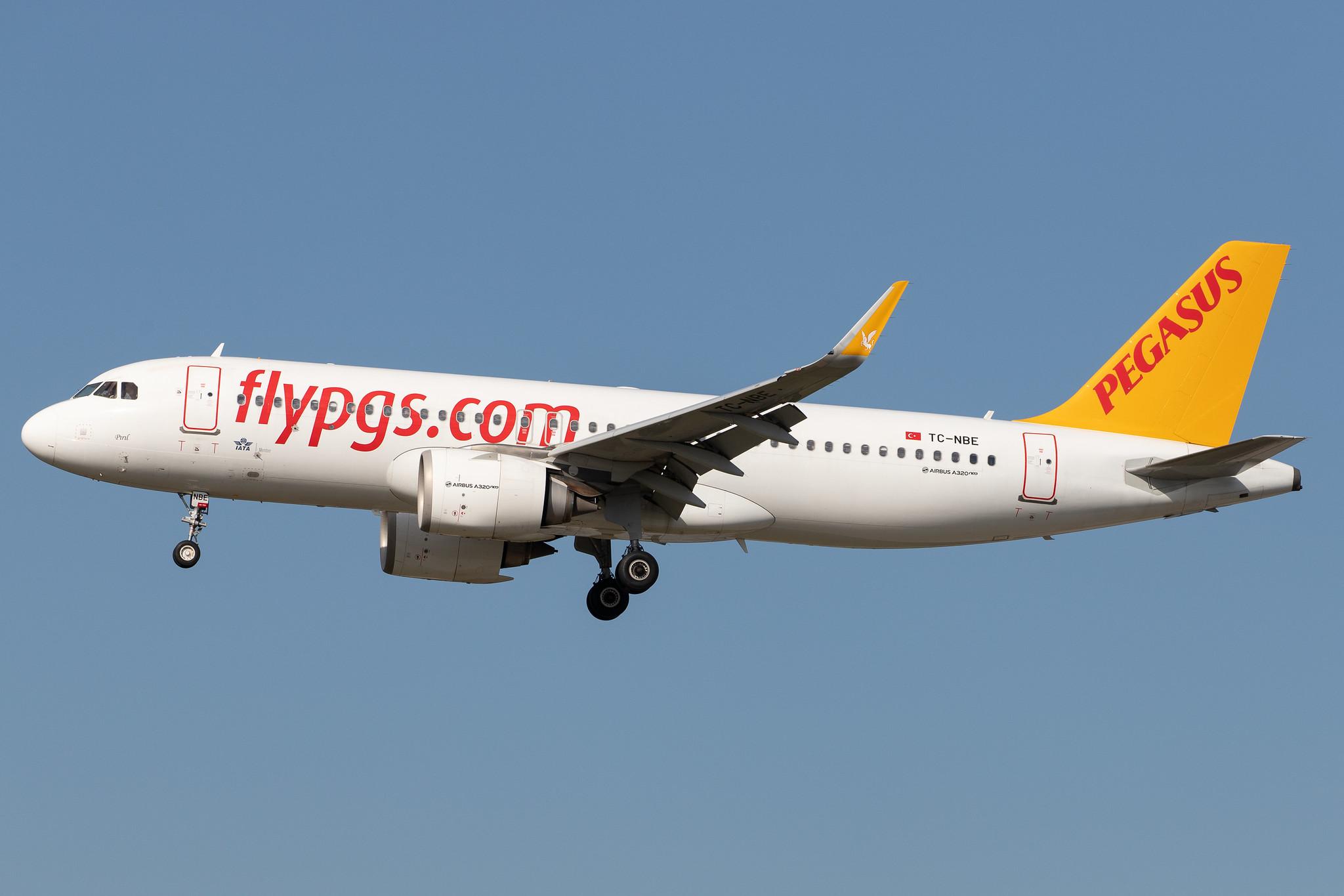 Frankfurt Airport: Pegasus Airlines (PC / PGT) |  Airbus A320-251N A20N | TC-NBE | MSN 7380