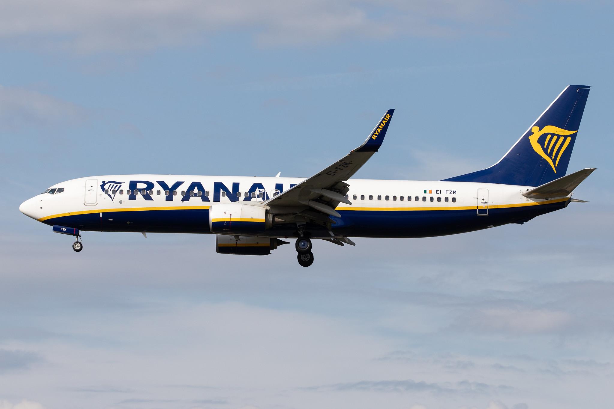 Frankfurt Airport: Ryanair (FR / RYR) |  Boeing 737-8AS B738 | EI-FZM | MSN 44785