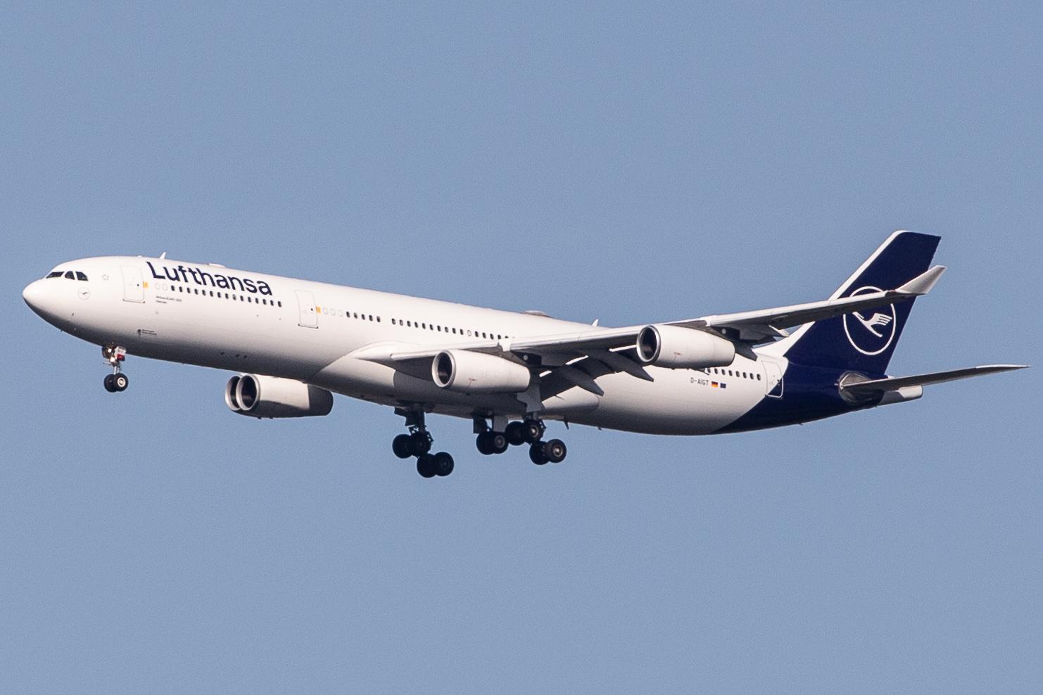 Frankfurt Airport: Lufthansa (LH / DLH) |  Airbus A340-313 A343 | D-AIGT | MSN 0304