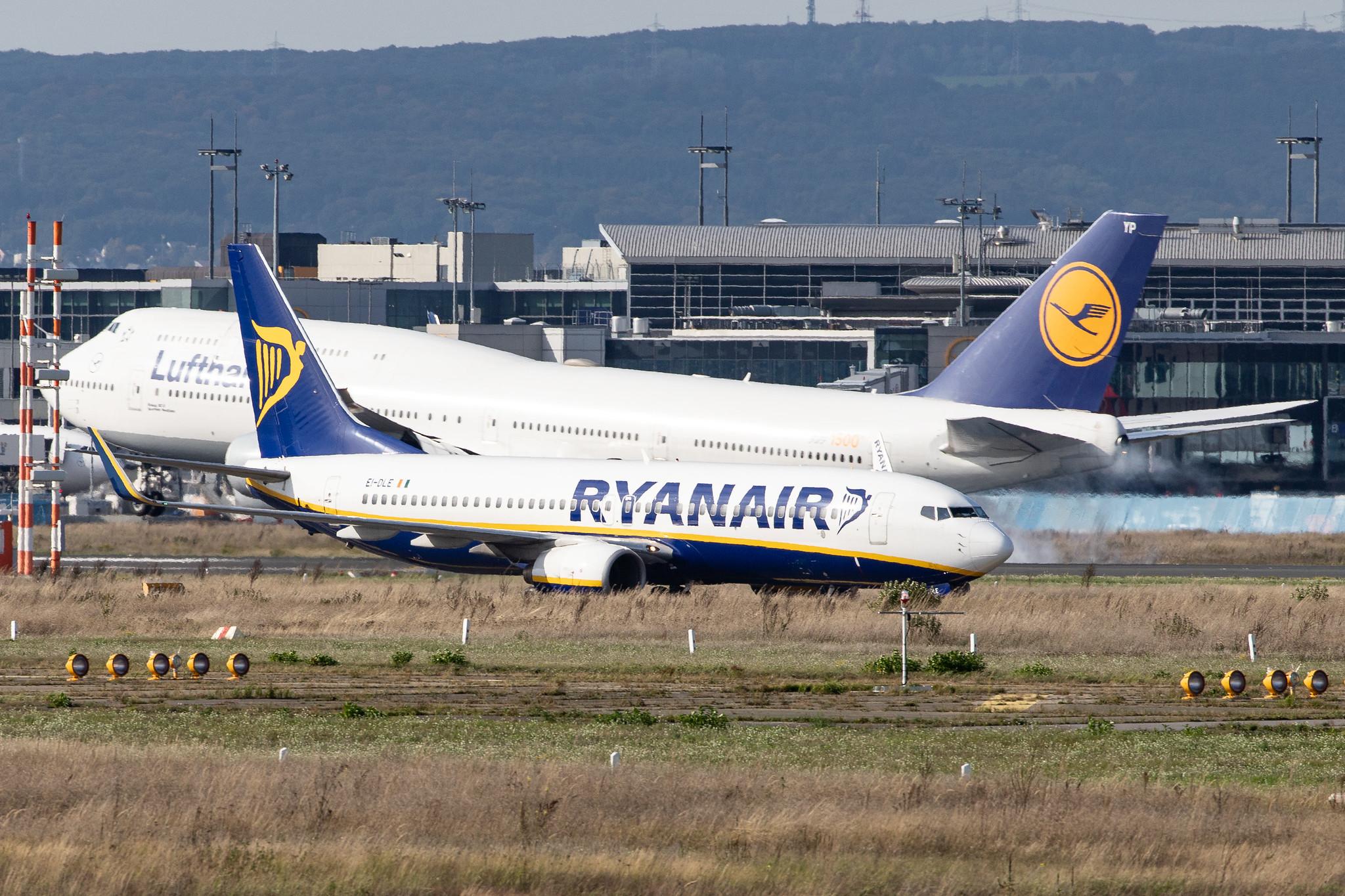 Frankfurt Airport: Ryanair (FR / RYR) |  Boeing 737-8AS B738 | EI-DLE | MSN 33587